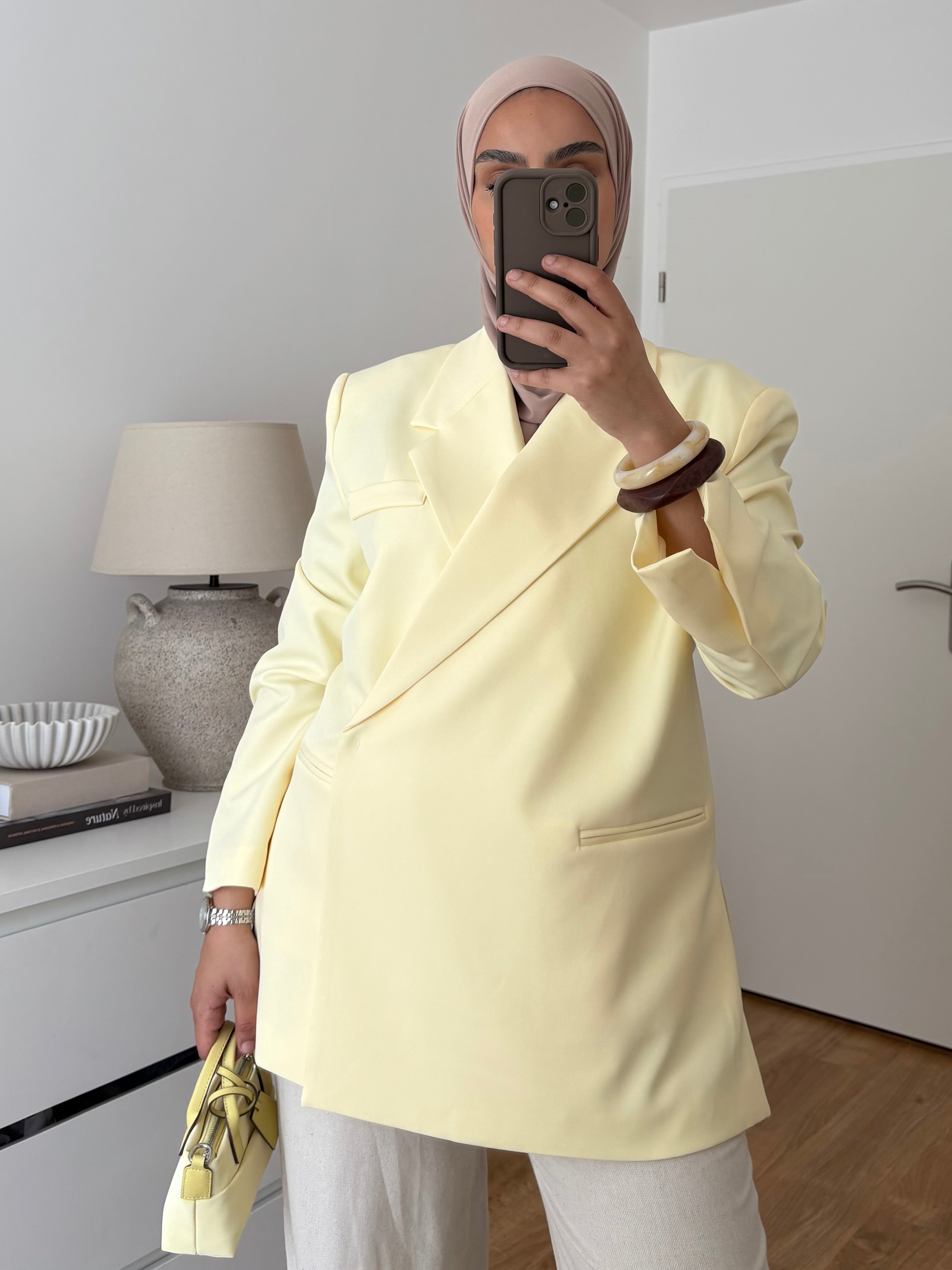 Blazer Imany Jaune pastel