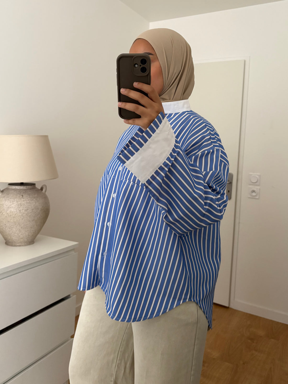 Chemise Bleue Rayée