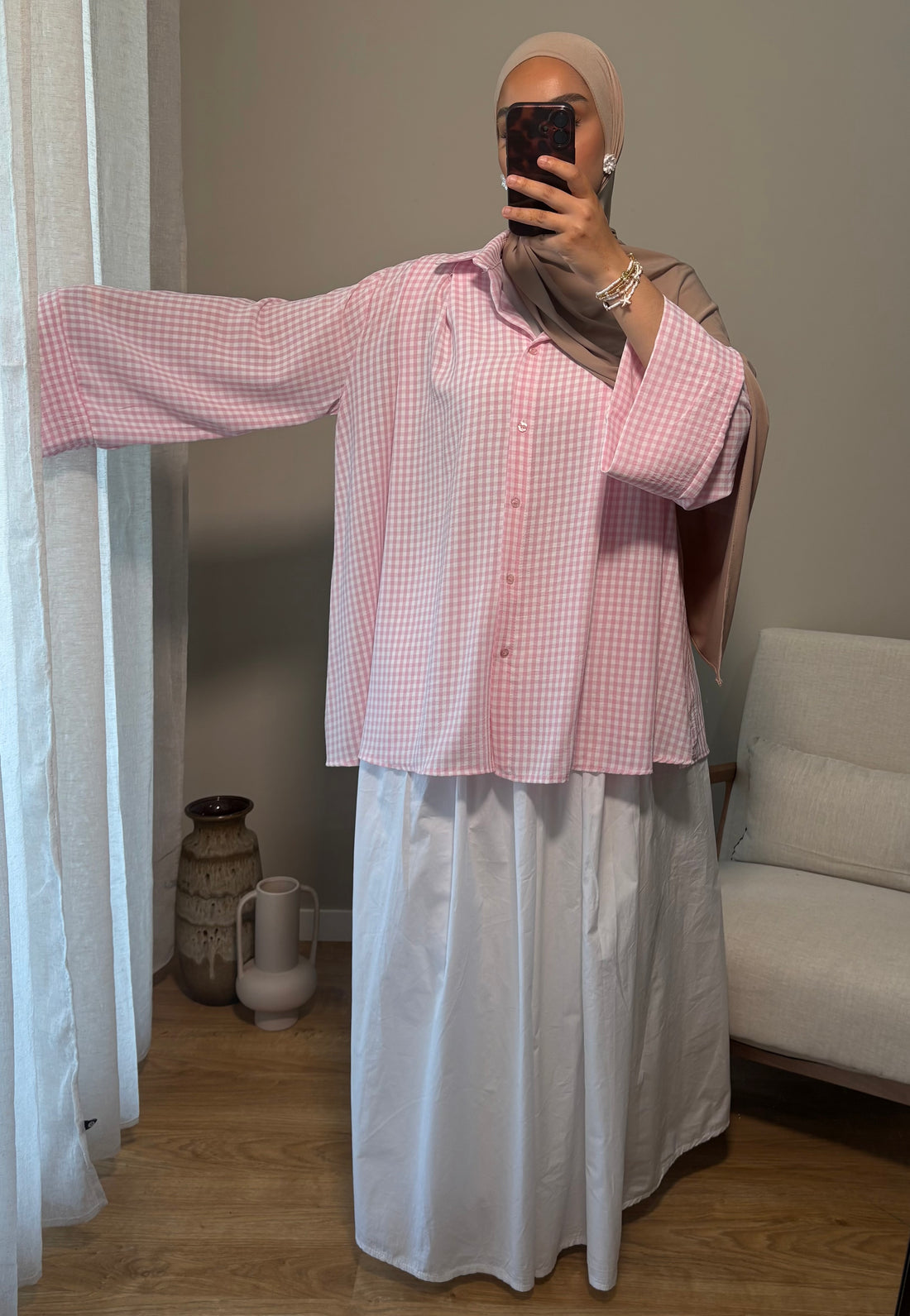 Chemise Vichy | Rose
