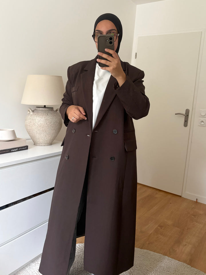 Blazer Long Nina Choco