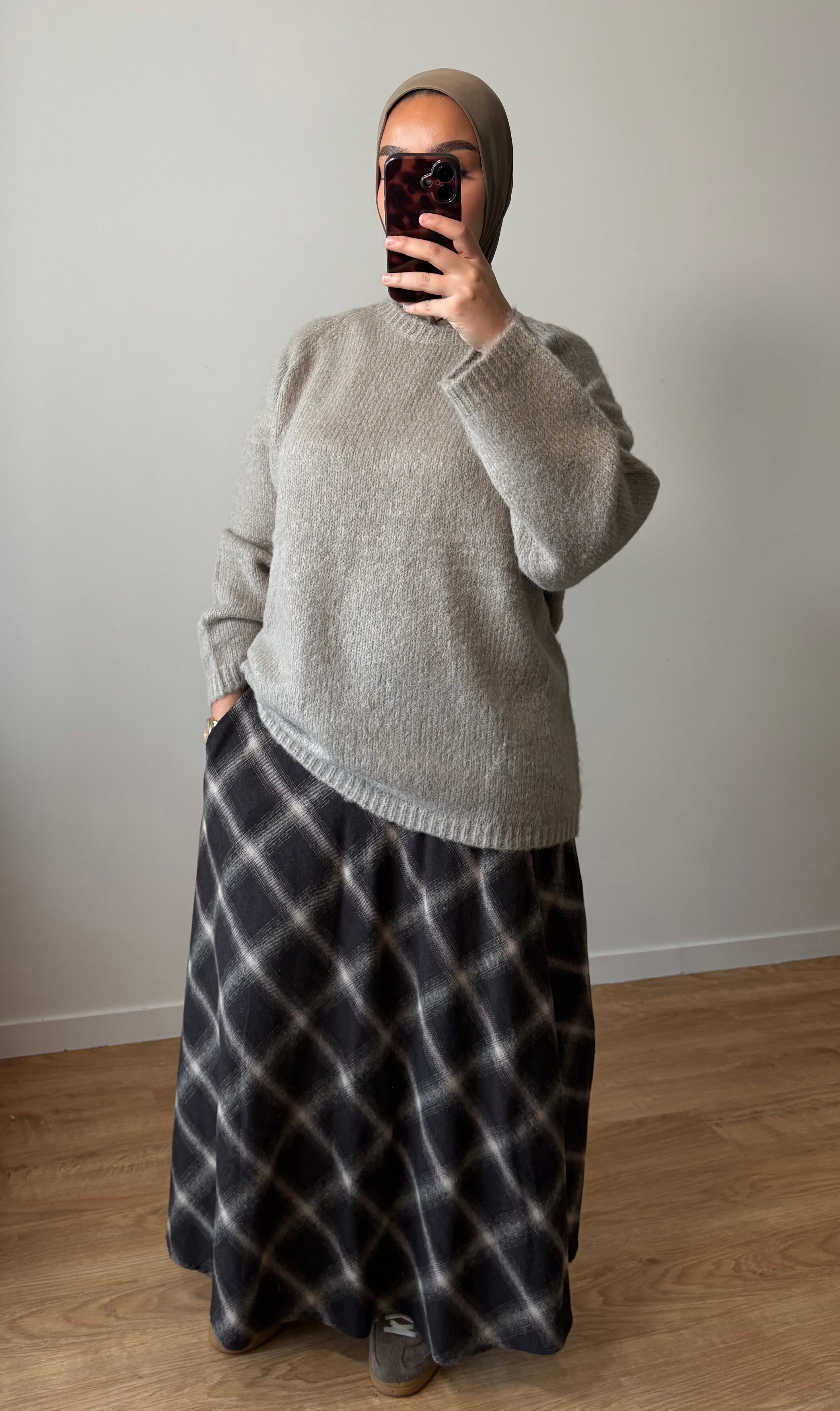 Jupe Tartan Choco (grands carreaux)