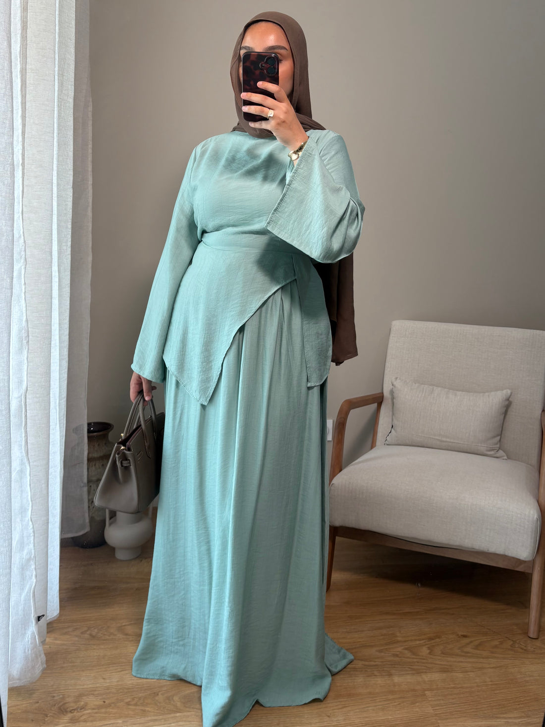 Ensemble jupe Sofia | Vert d’eau