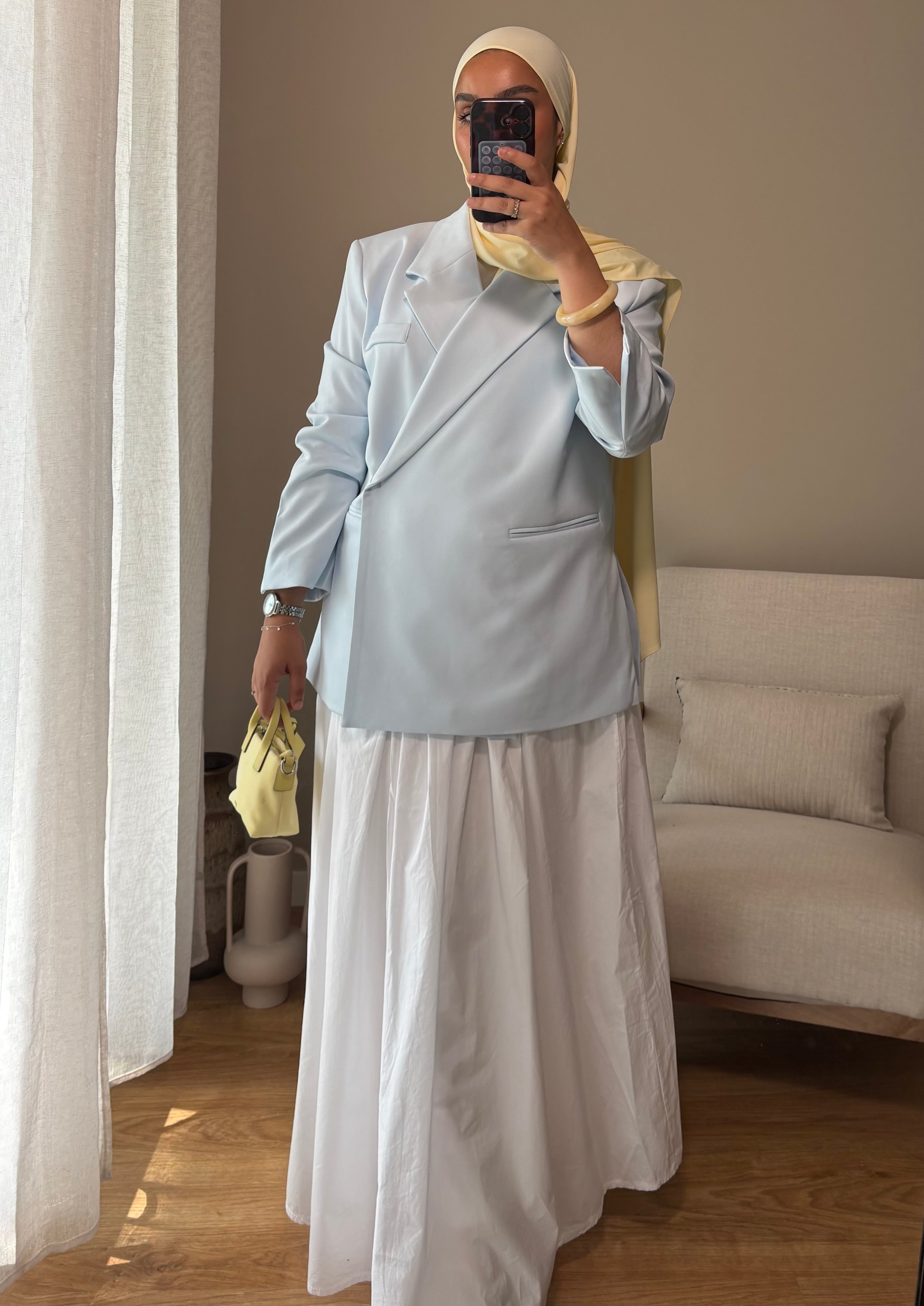 Blazer Imany | Bleu pastel