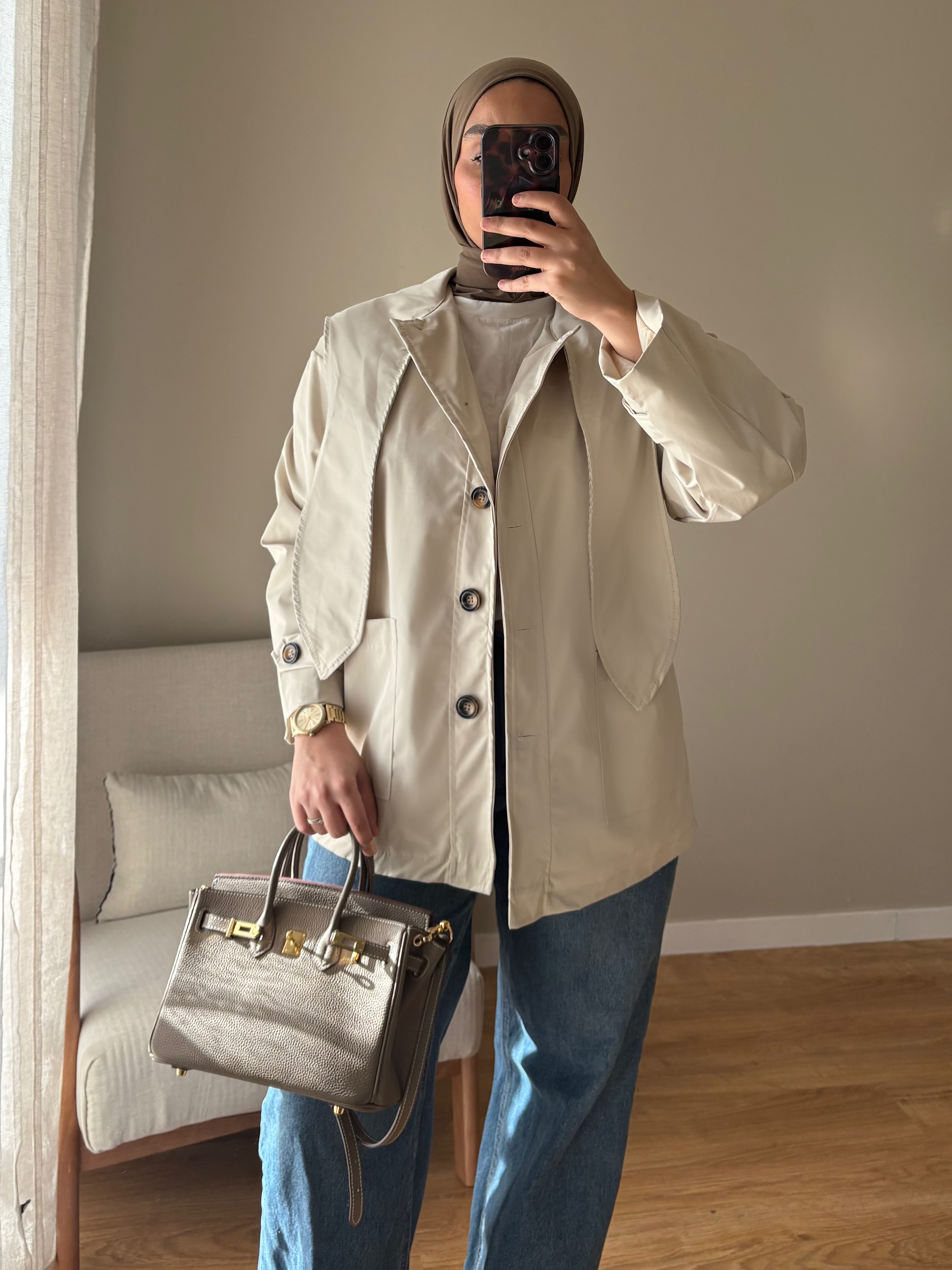 Trench Noué | Beige