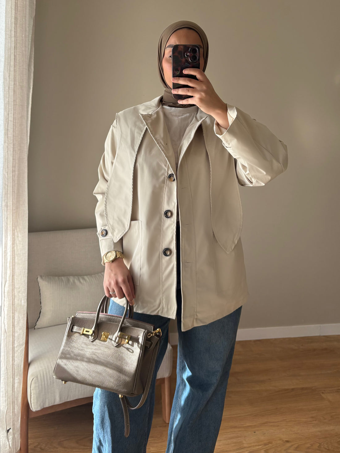 Trench Noué | Beige