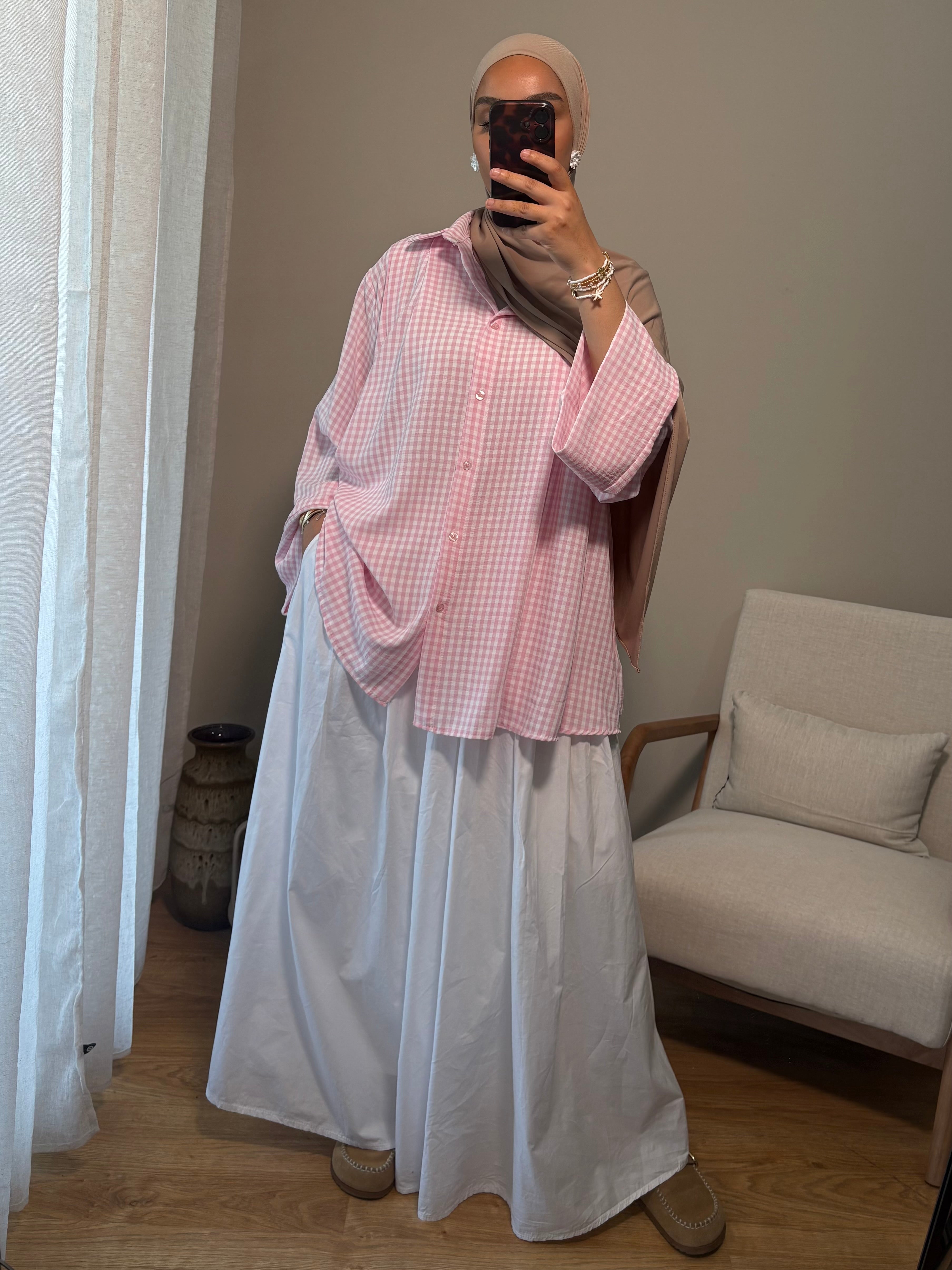 Chemise Vichy | Rose
