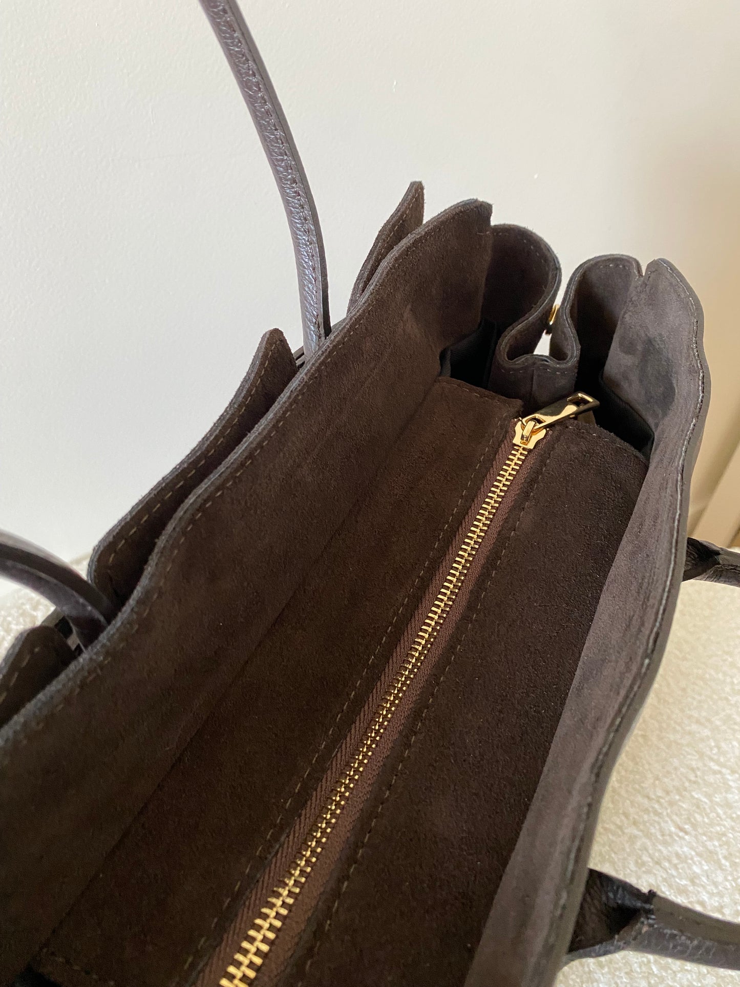 Sac Hailey en Cuir Suède marron