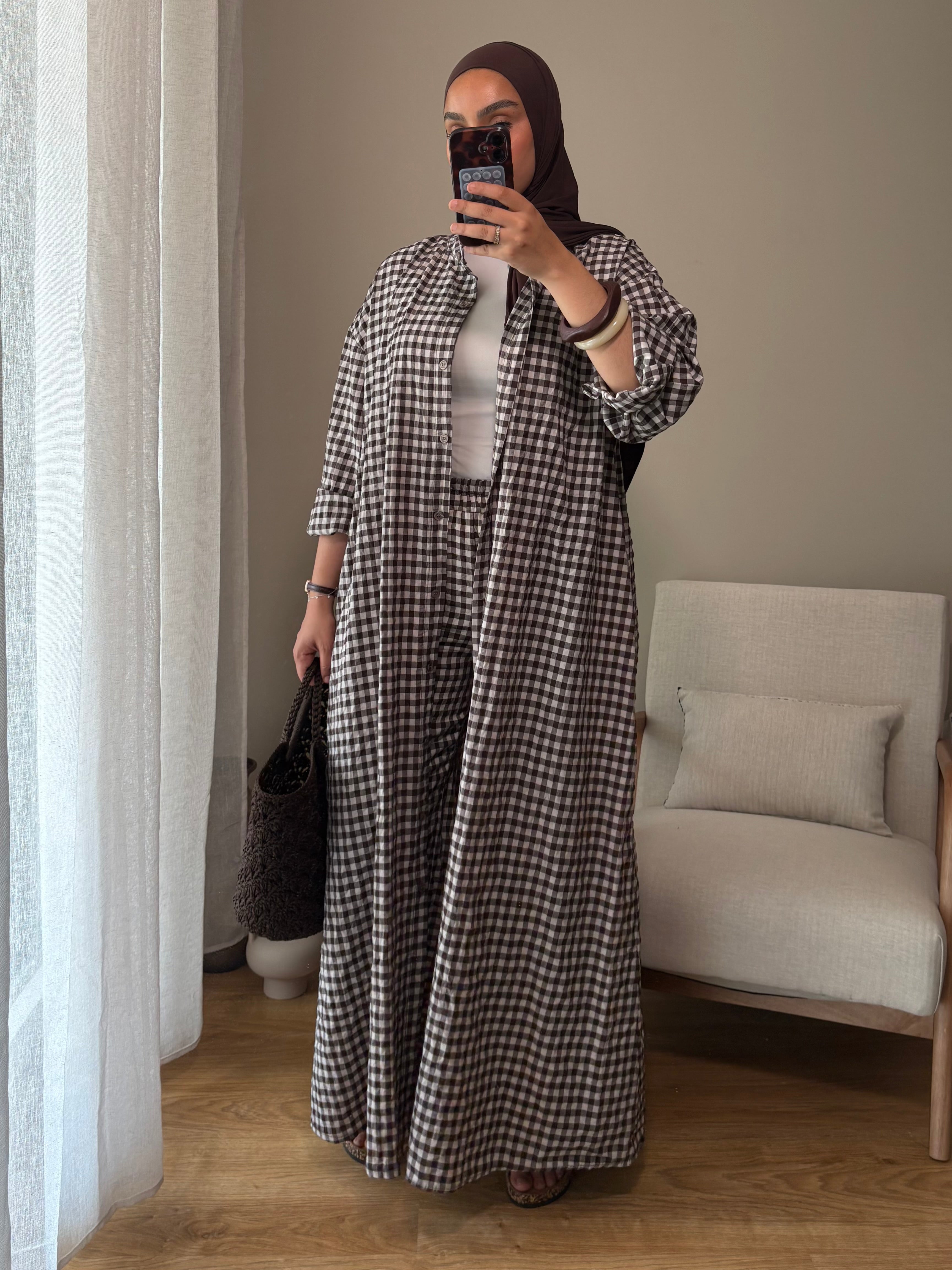 Ensemble Vichy | Marron