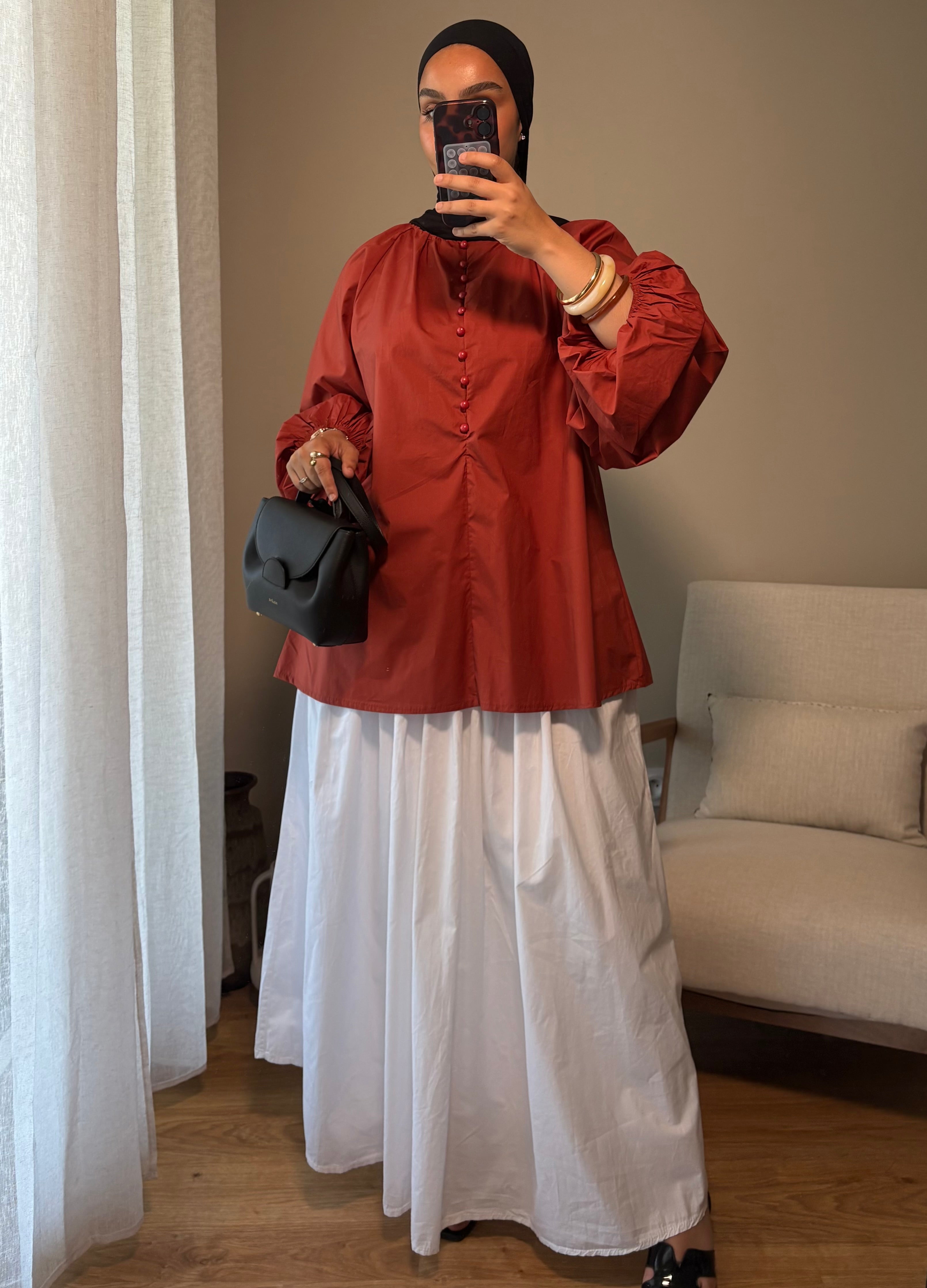 Blouse Delya | Terracotta