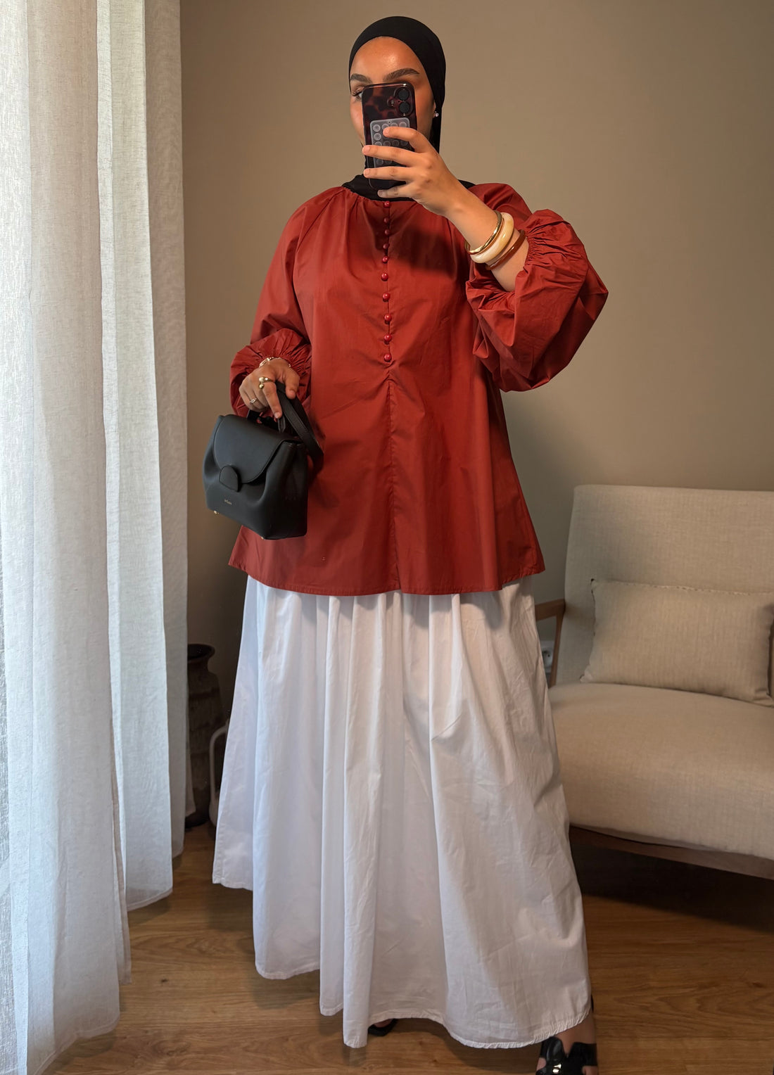Blouse Delya | Terracotta