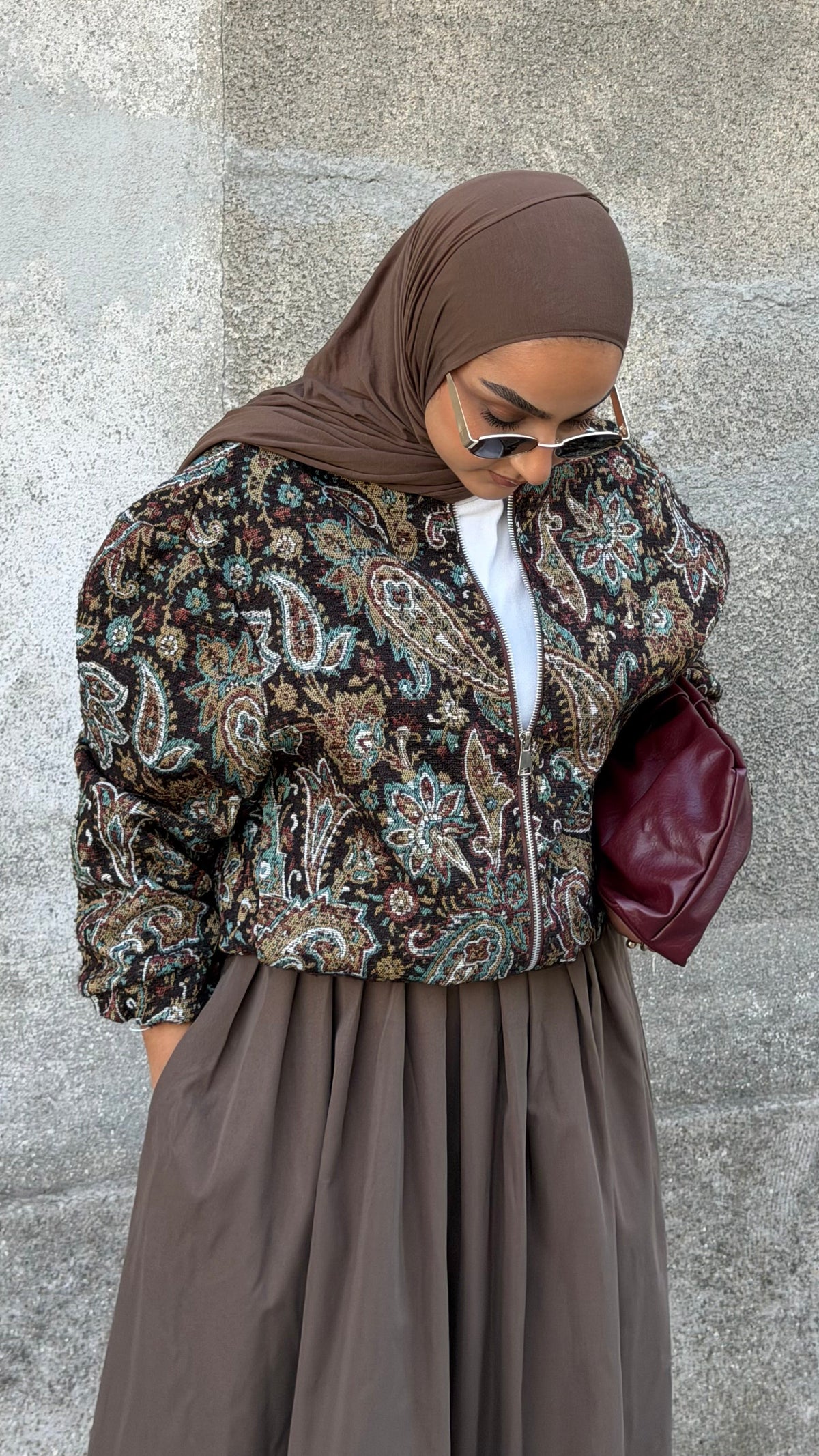 Bomber Layal à motifs