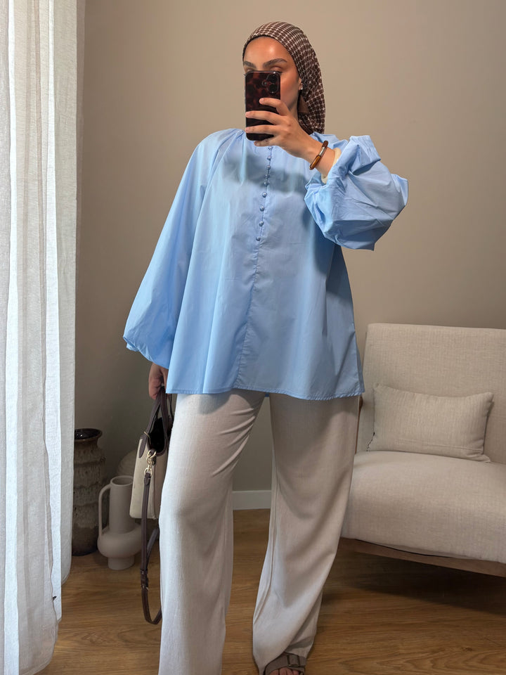 Blouse Delya | Bleue
