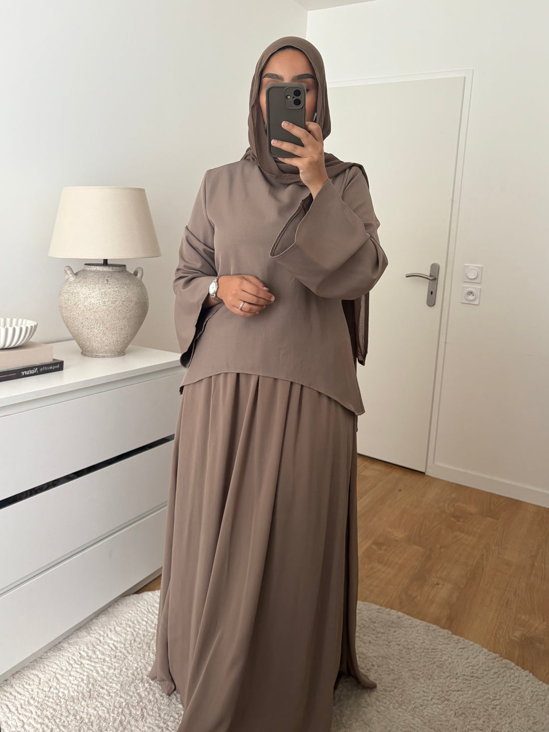 Ensemble Lylia taupe