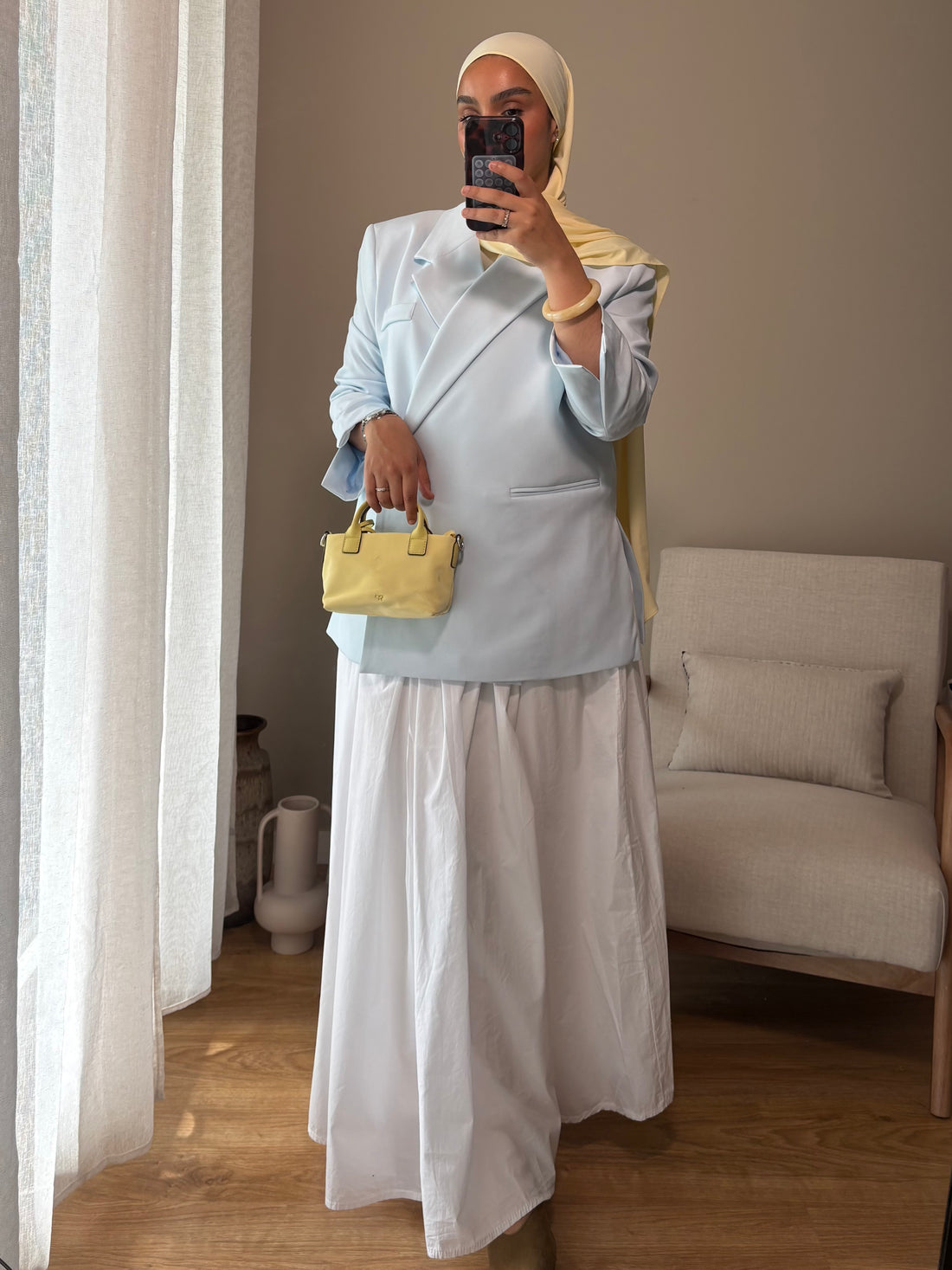 Blazer Imany | Bleu pastel