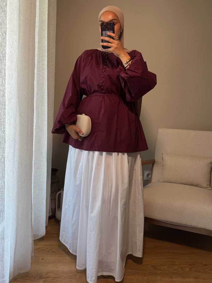 Blouse Delya | Prune