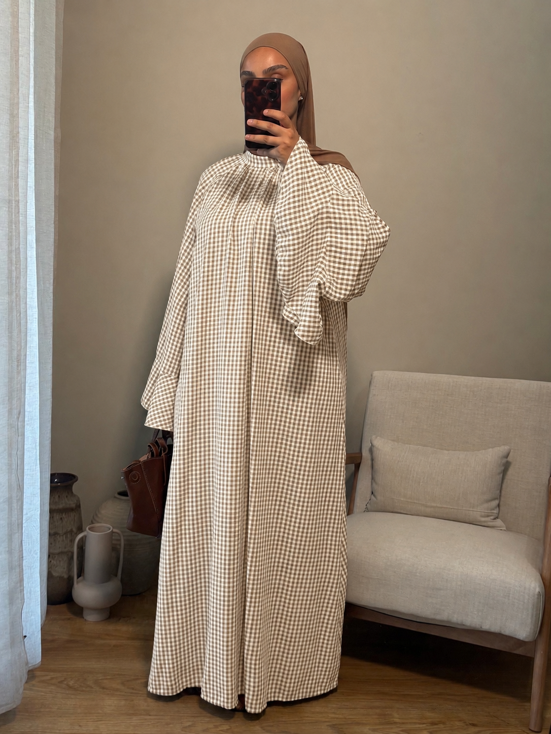 Robe Vichy | Beige