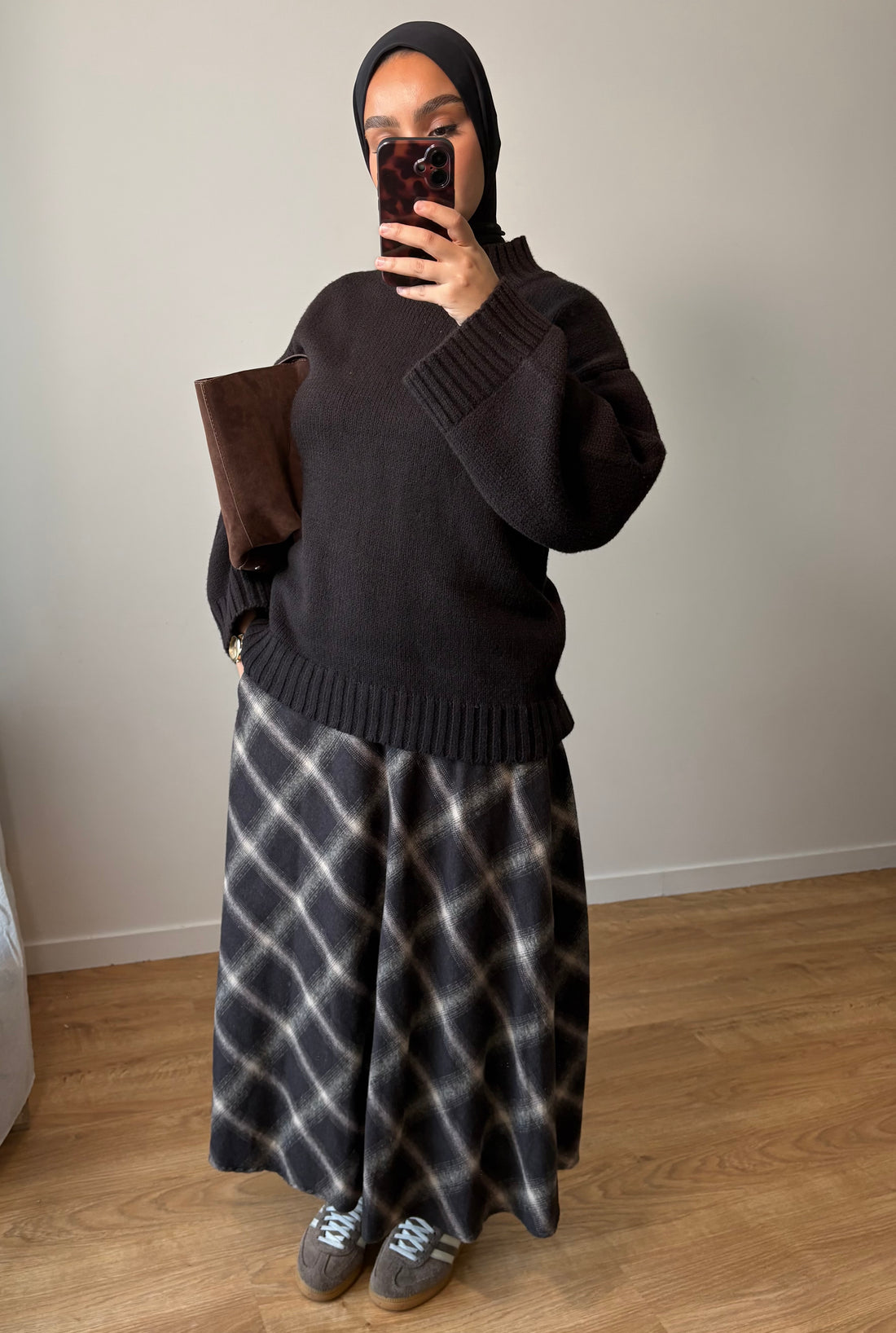 Jupe Tartan Choco (grands carreaux)