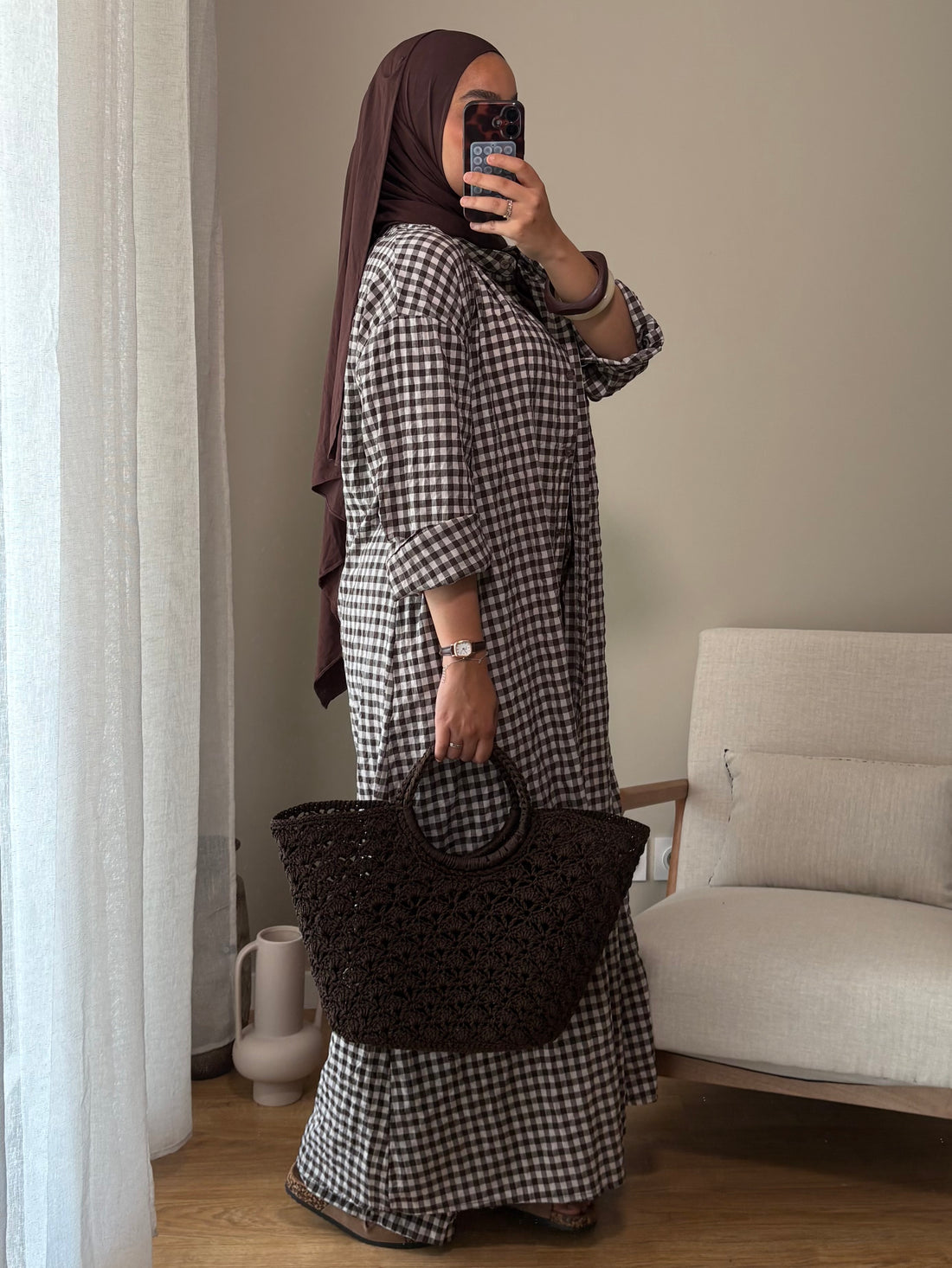 Ensemble Vichy | Marron