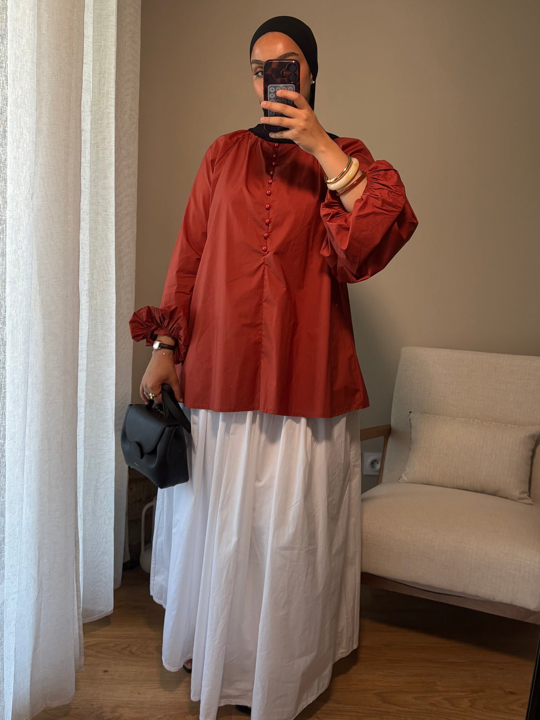Blouse Delya | Terracotta