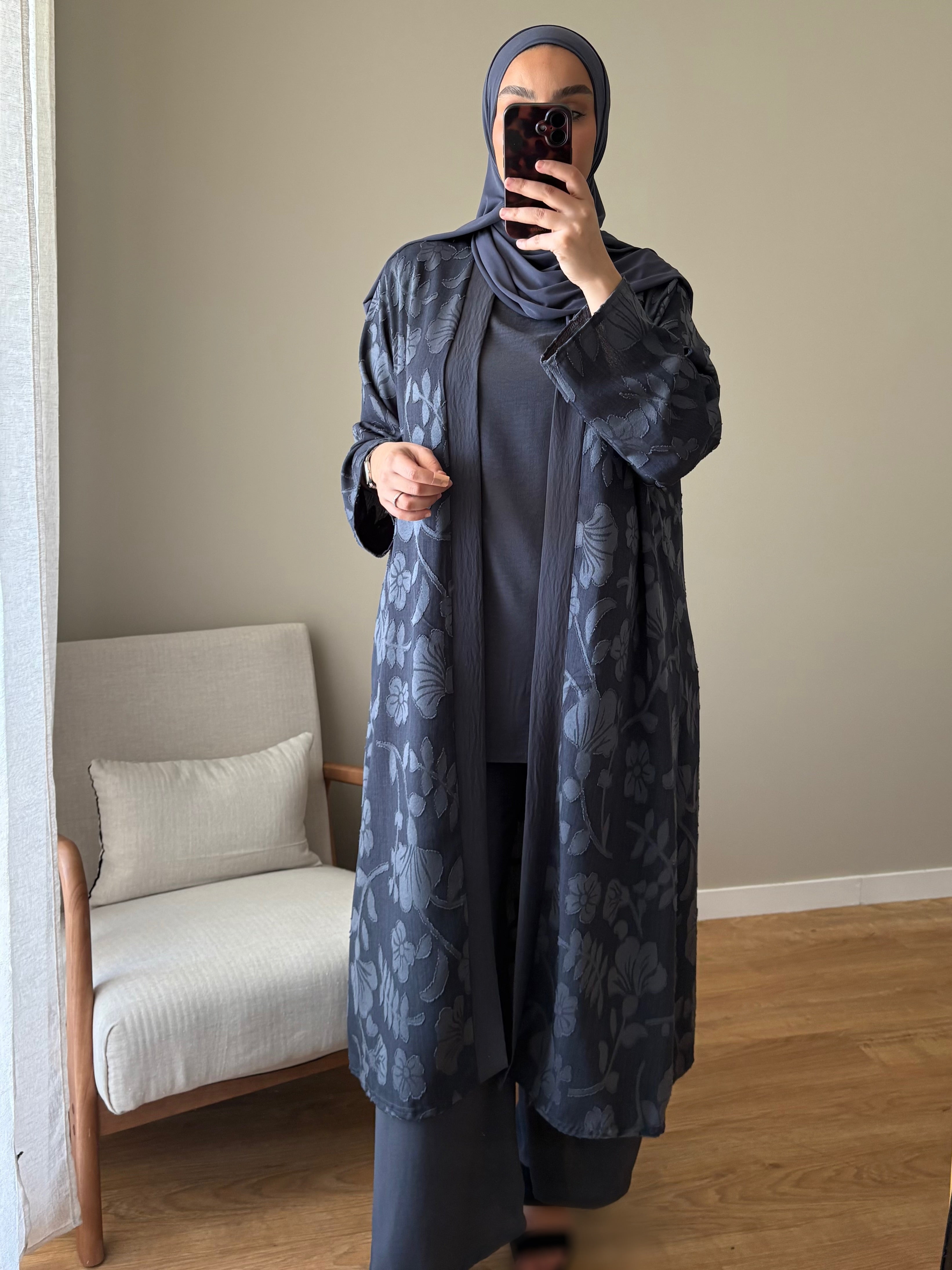 Ensemble 3 pièces Flora | Anthracite