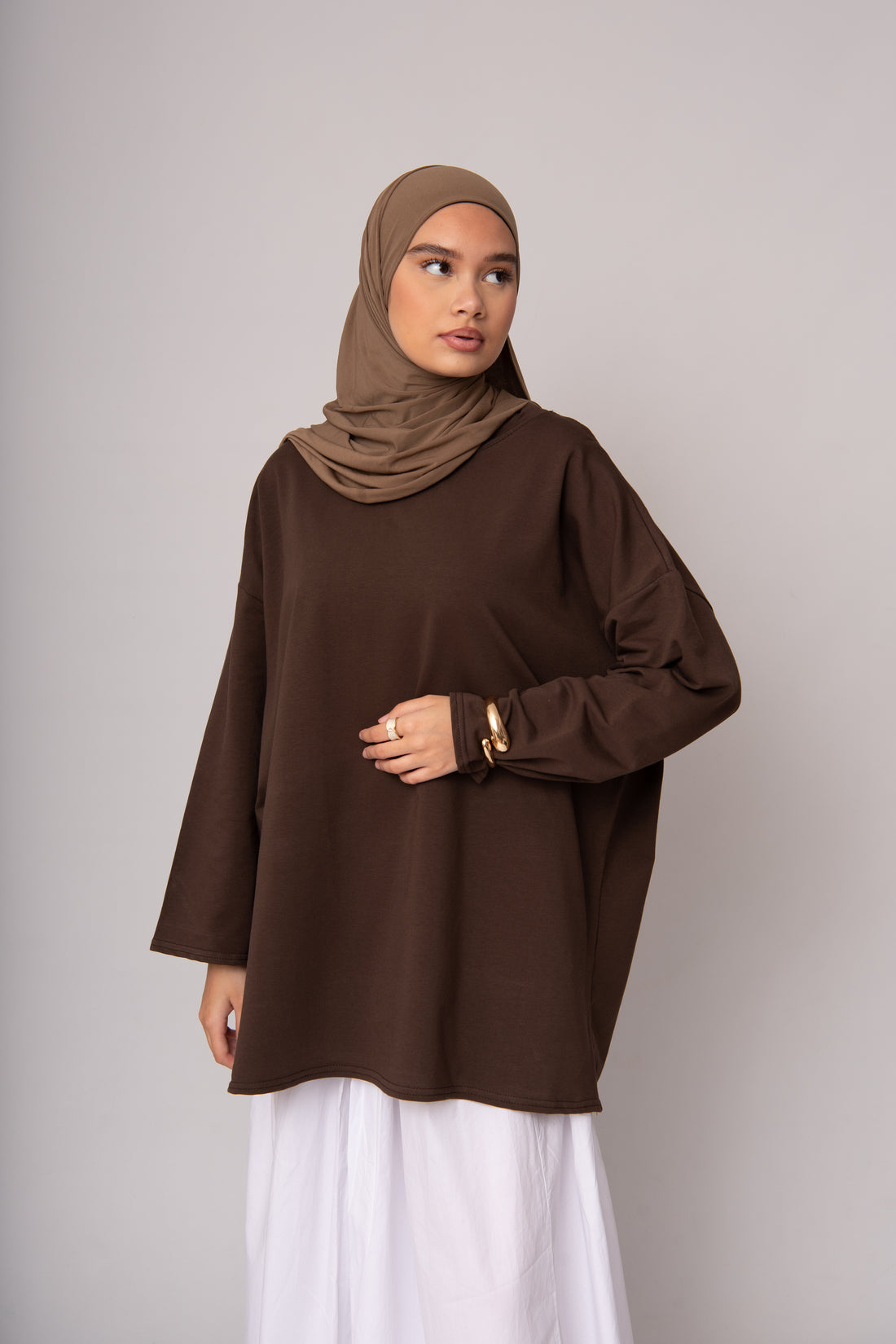 T-shirt Basic Marron