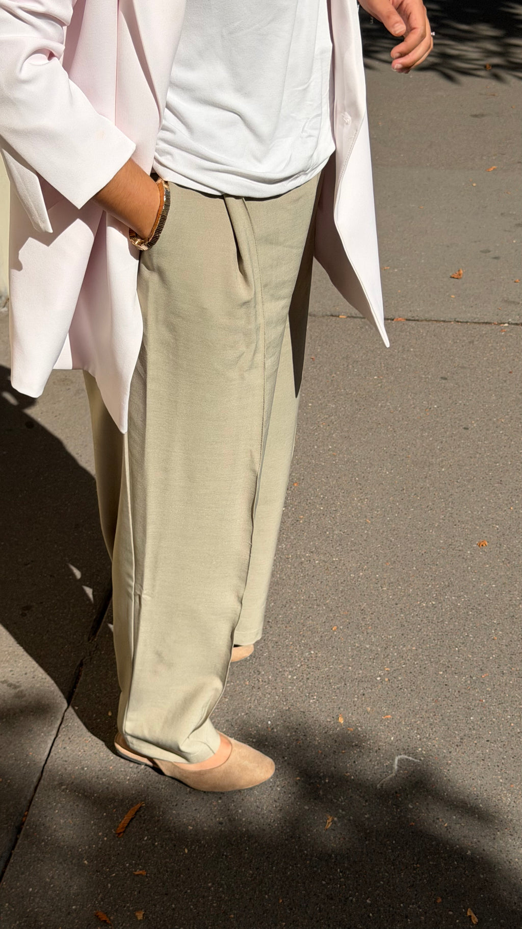 Pantalon Caro Tilleul