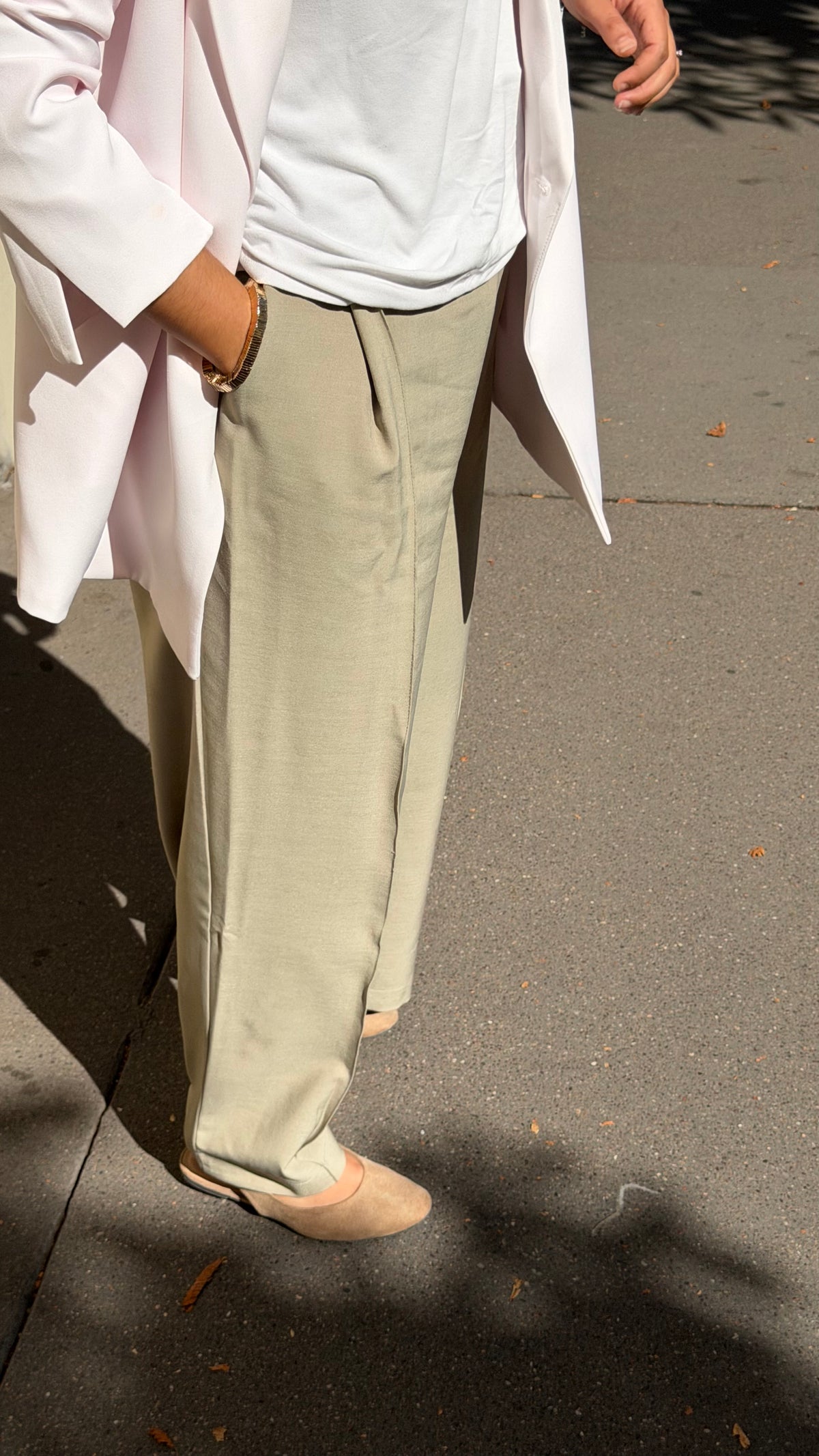 Pantalon Caro Tilleul