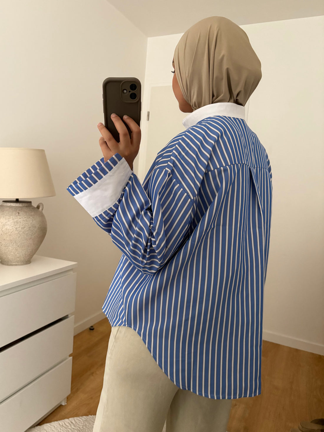 Chemise Bleue Rayée