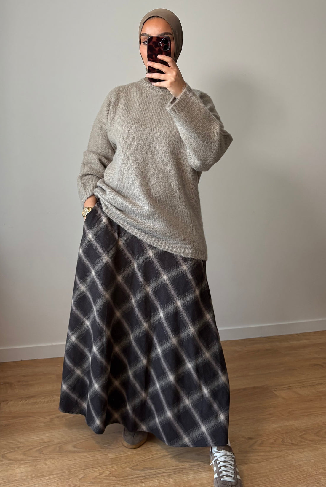 Jupe Tartan Choco (grands carreaux)