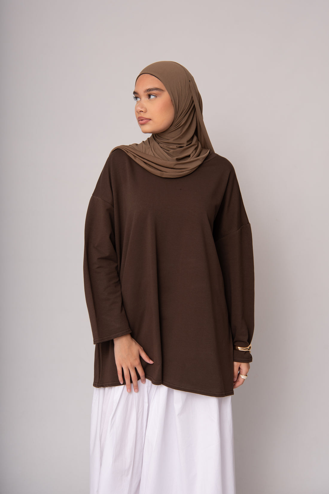 T-shirt Basic Marron