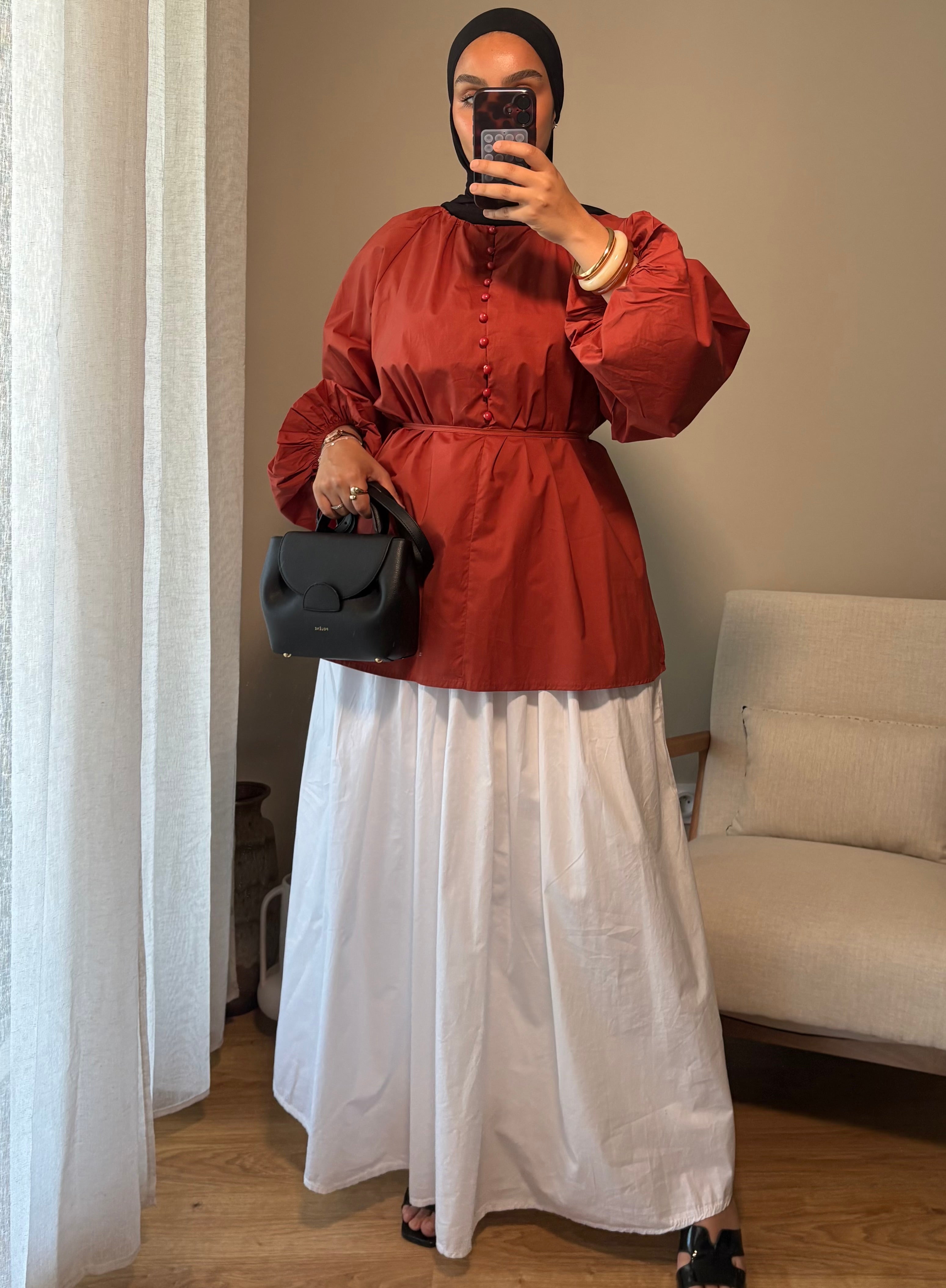 Blouse Delya | Terracotta