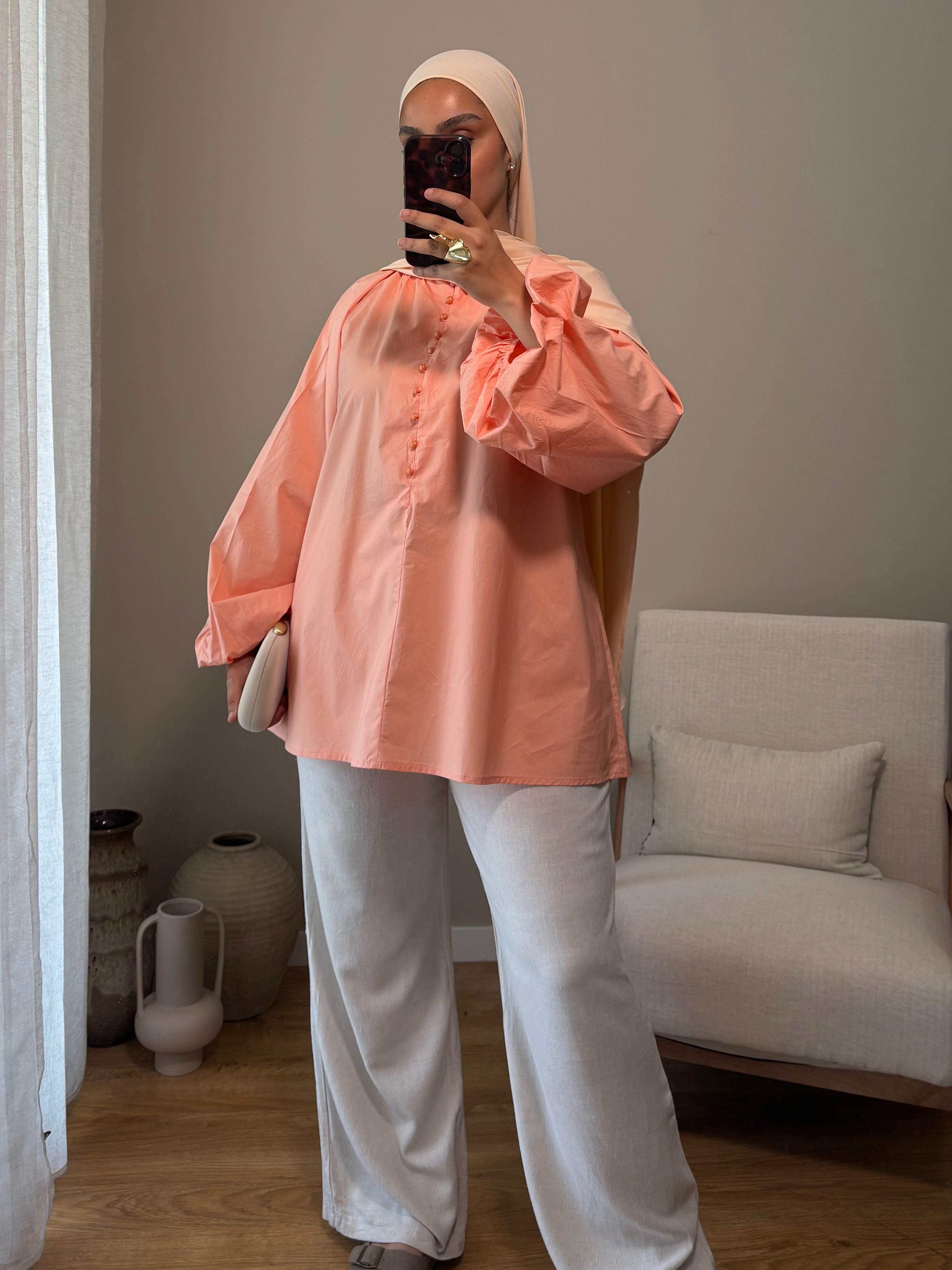 Blouse Delya | Corail
