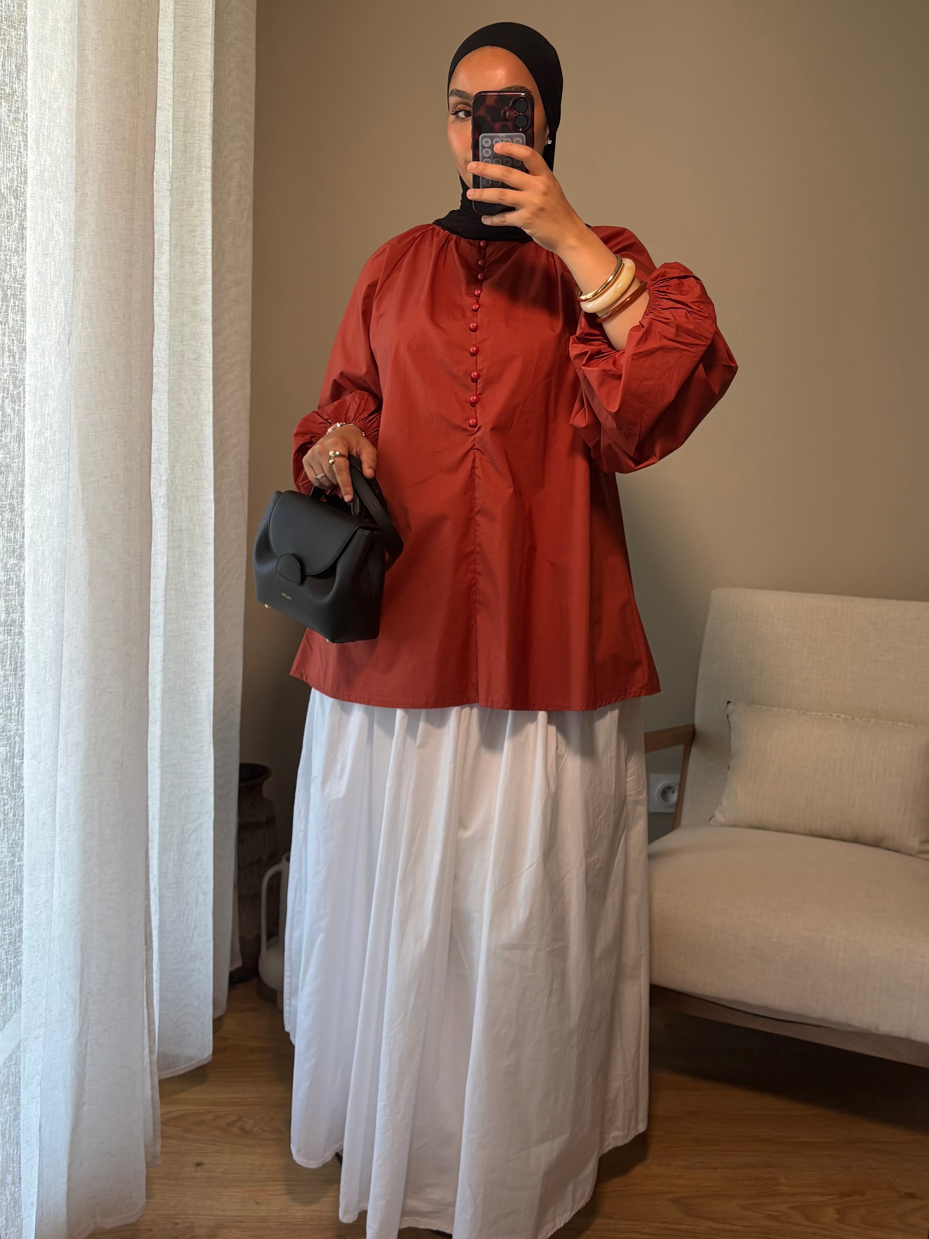 Blouse Delya | Terracotta