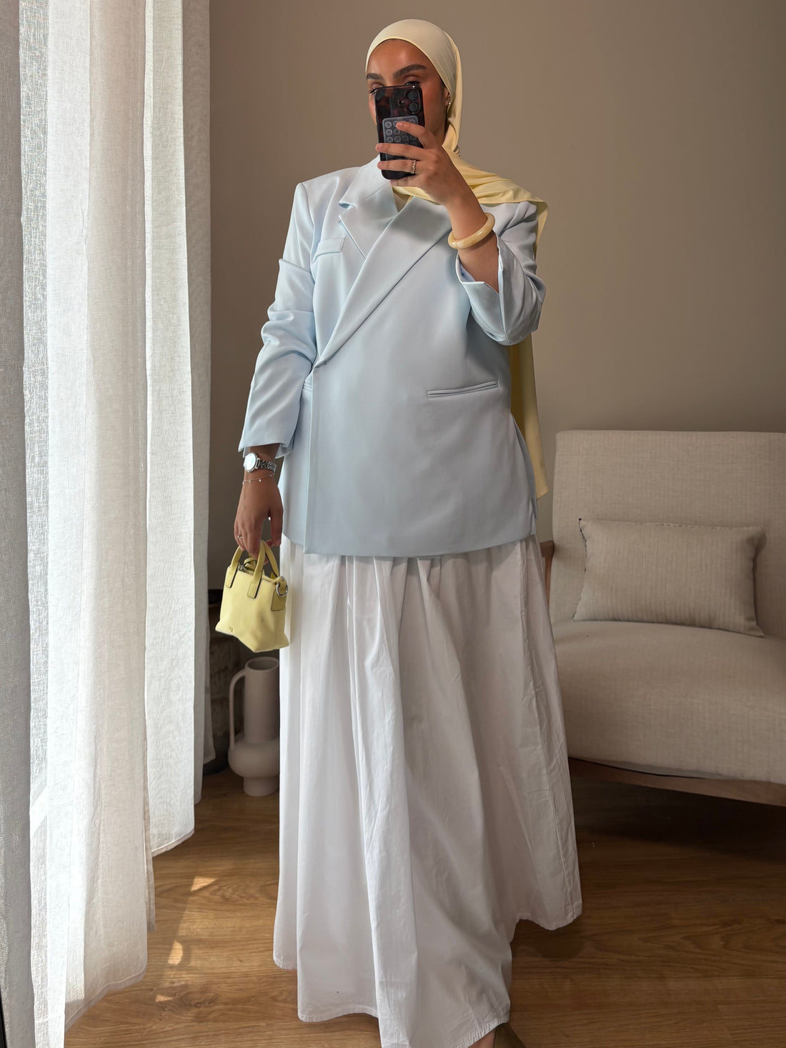 Blazer Imany | Bleu pastel