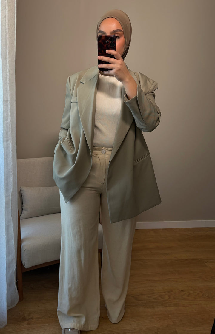 Pantalon en lin | Beige