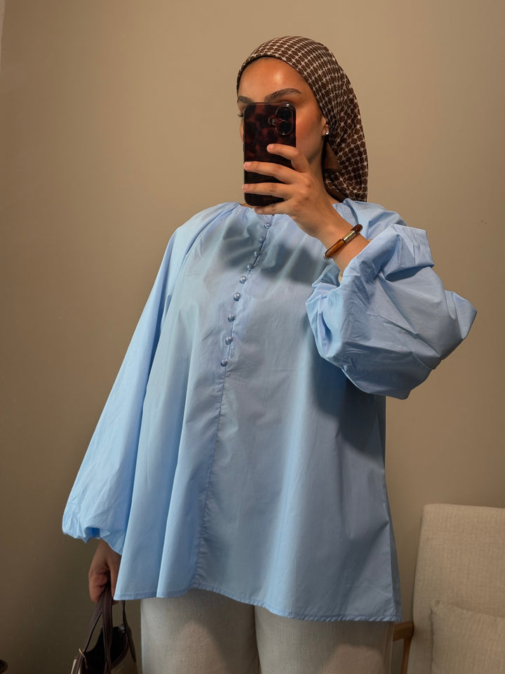 Blouse Delya | Bleue