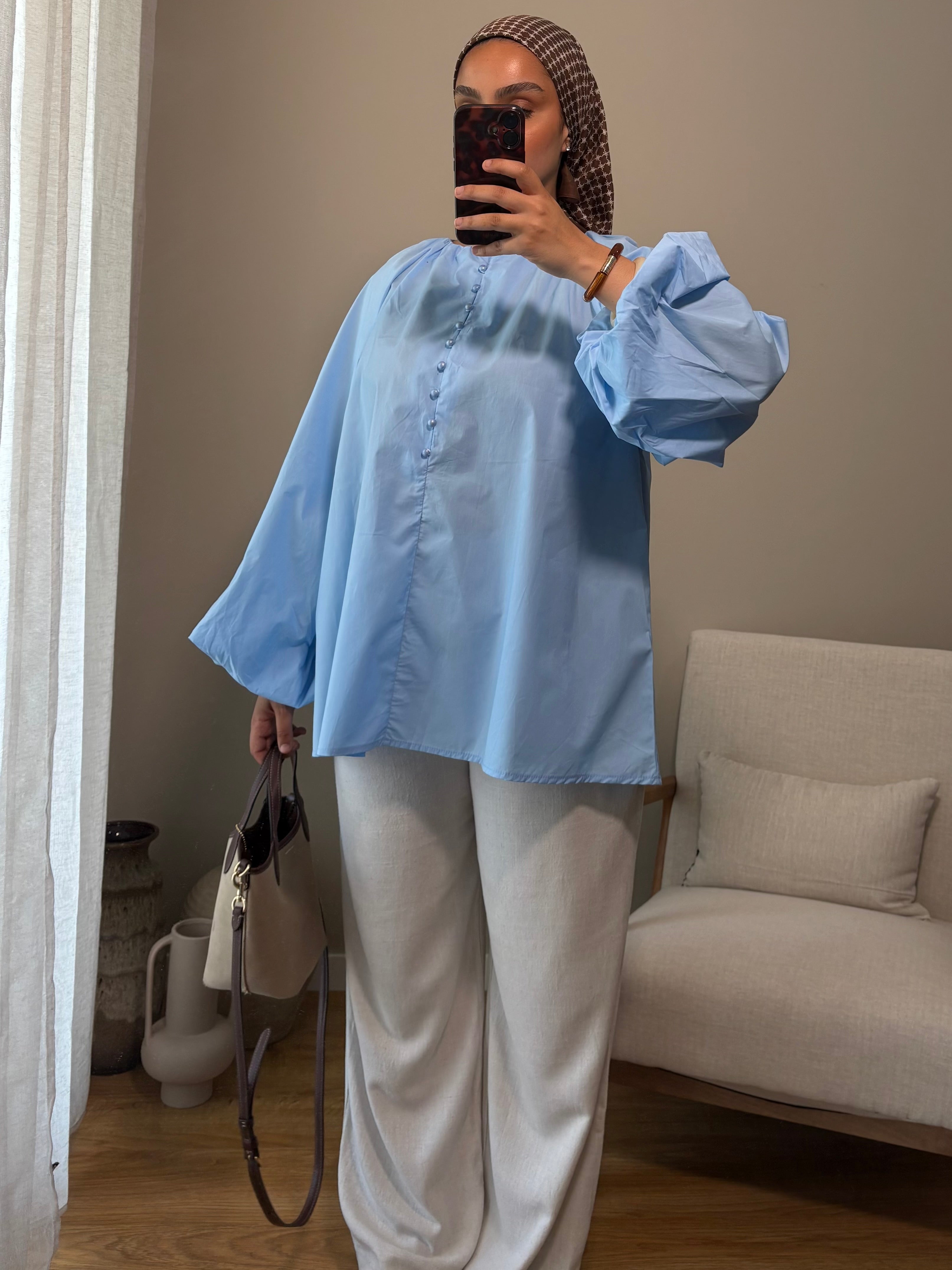 Blouse Delya | Bleue