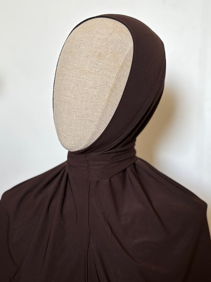 Hijab cagoule à boutonner