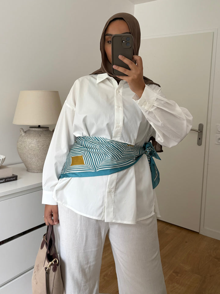 Chemise Blanche à fentes