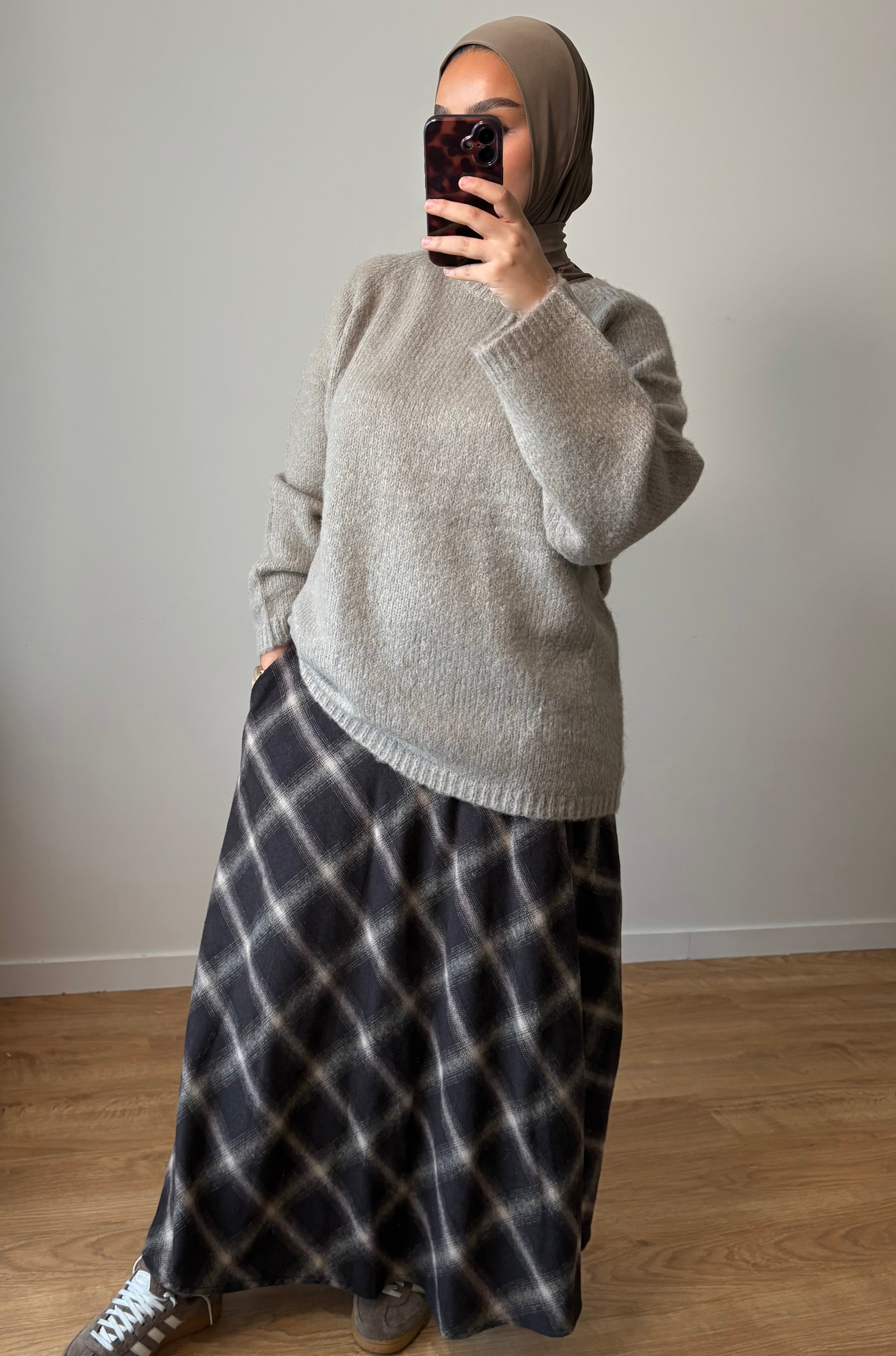 Jupe Tartan Choco (grands carreaux)