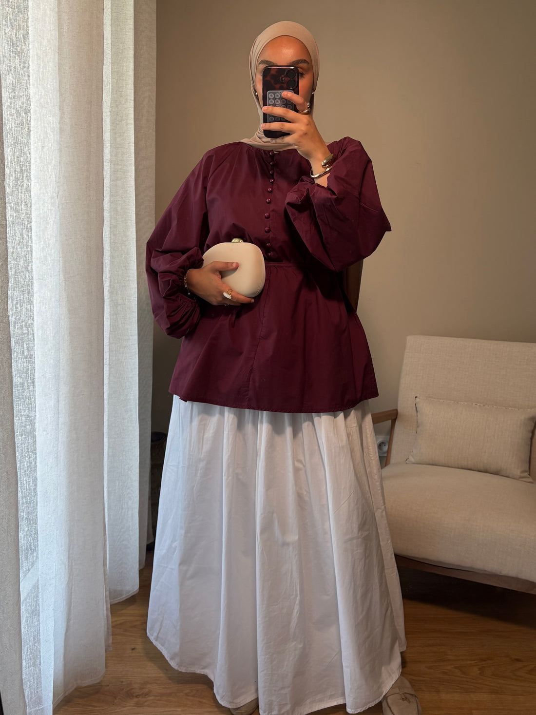 Blouse Delya | Prune