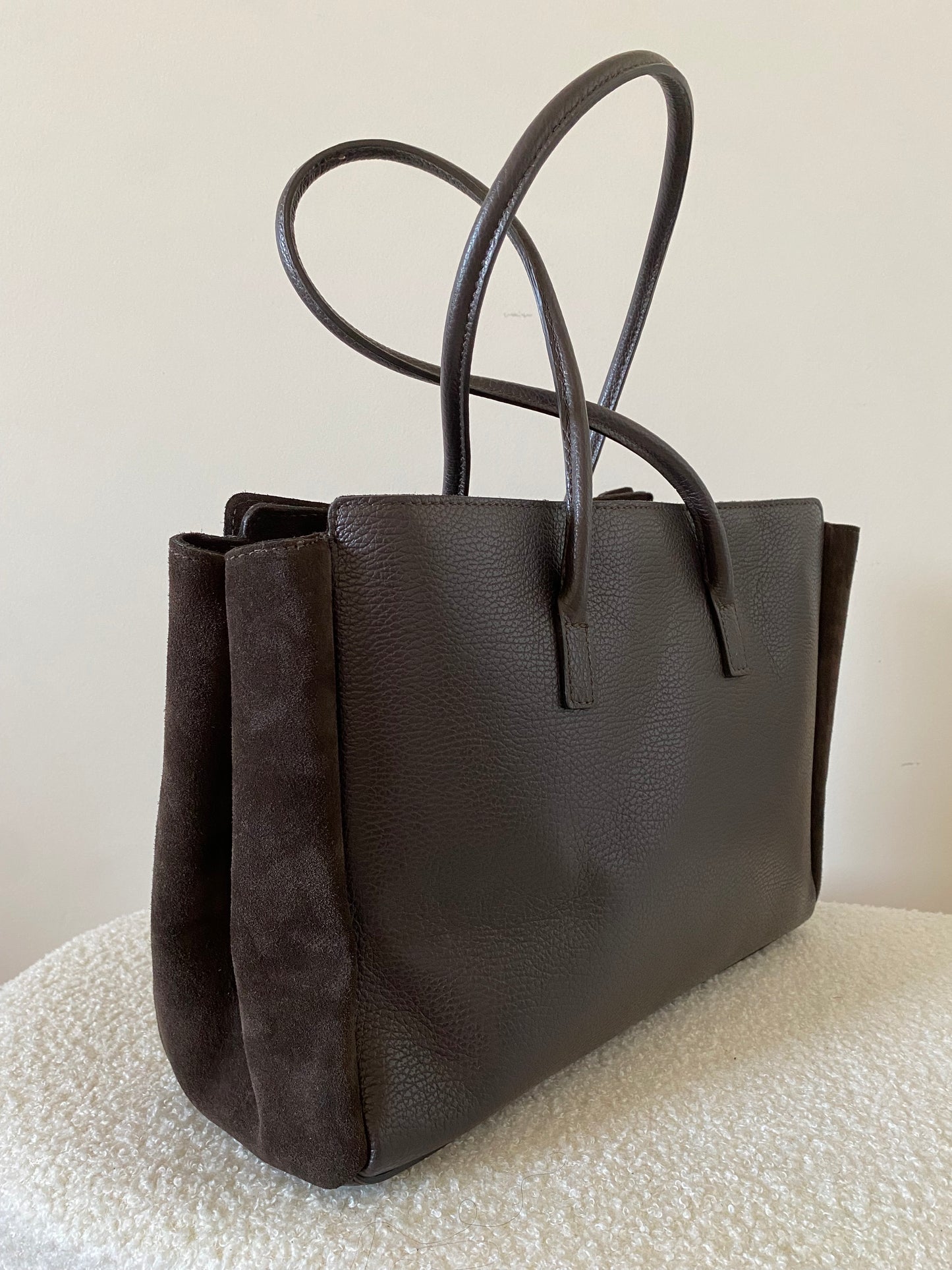 Sac Hailey en Cuir Suède marron