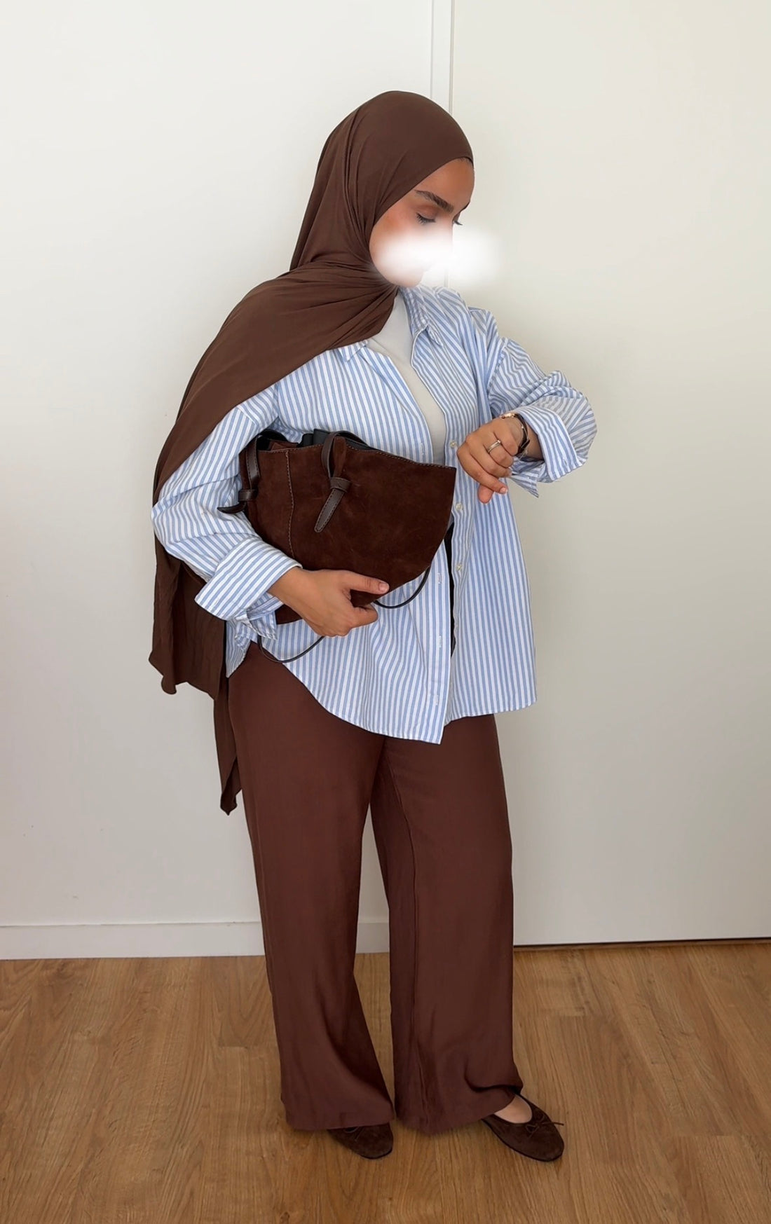 Pantalon en lin | Marron