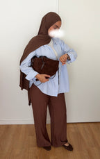 Pantalon en lin | Marron