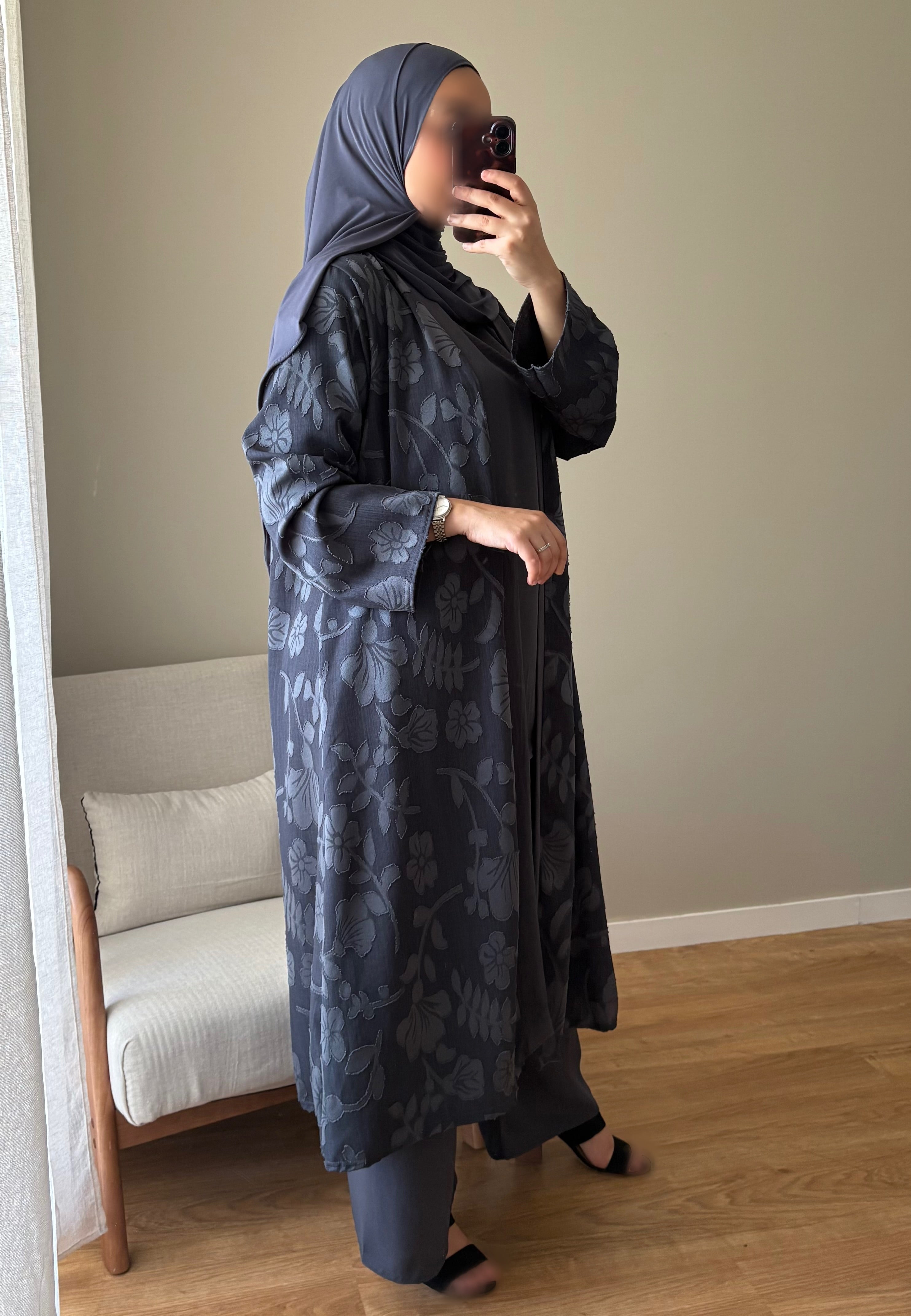 Ensemble 3 pièces Flora | Anthracite