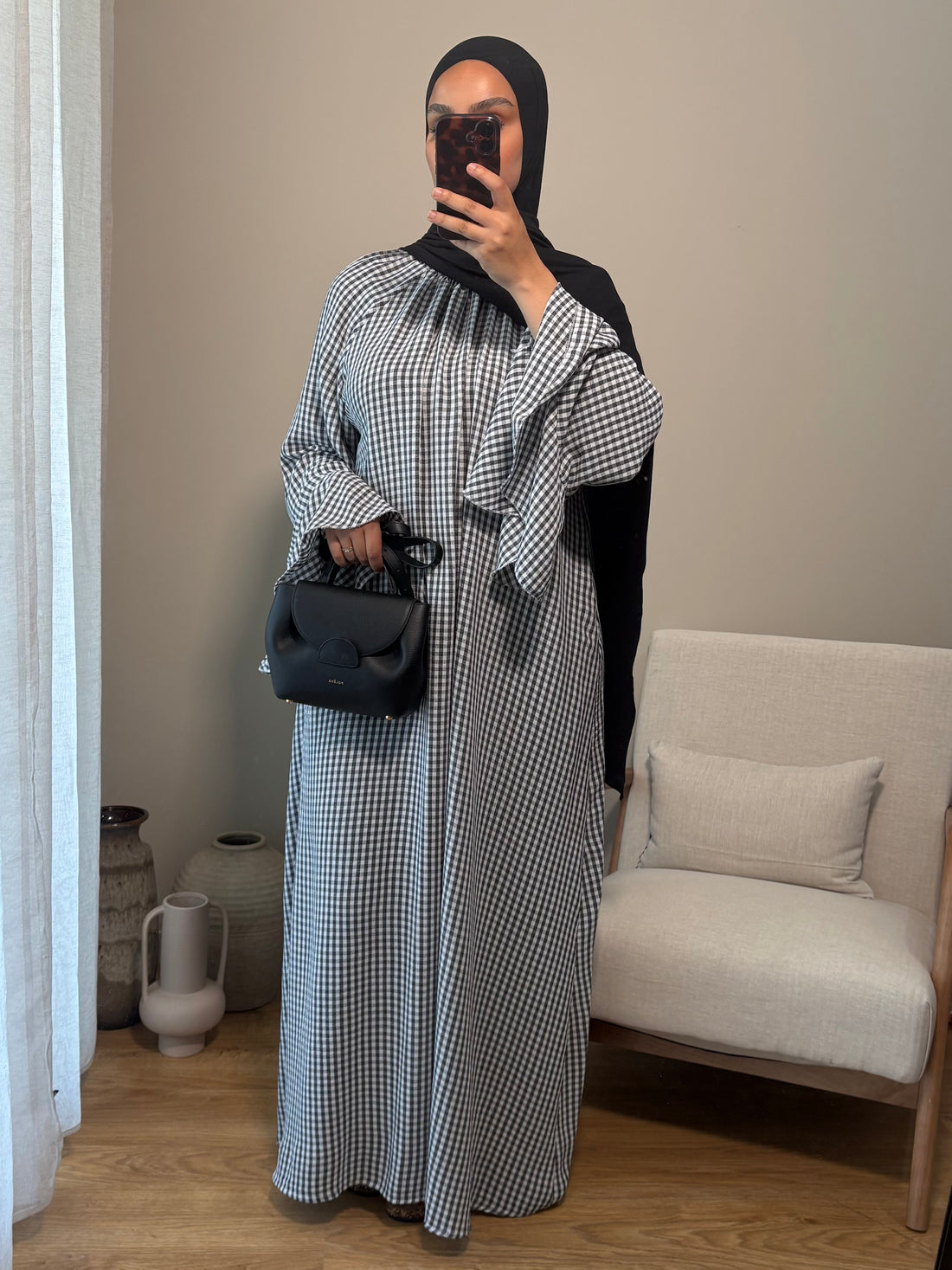 Robe Vichy | Noir