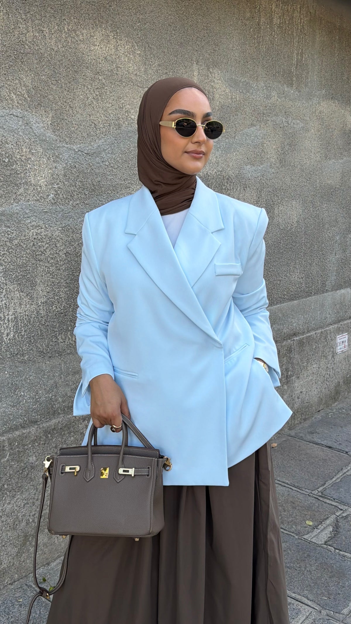 Blazer Imany | Bleu pastel
