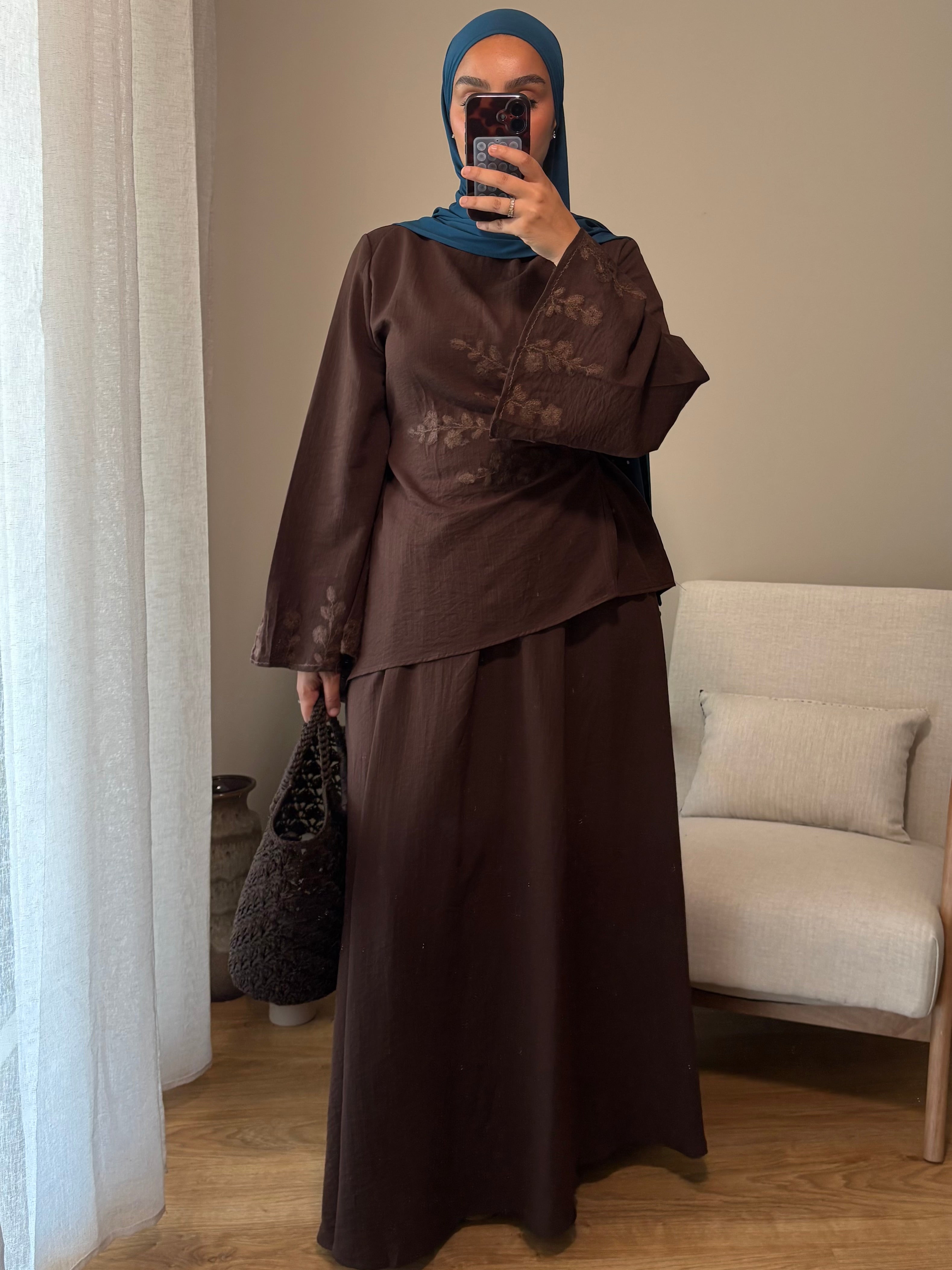 Ensemble Amina | Marron