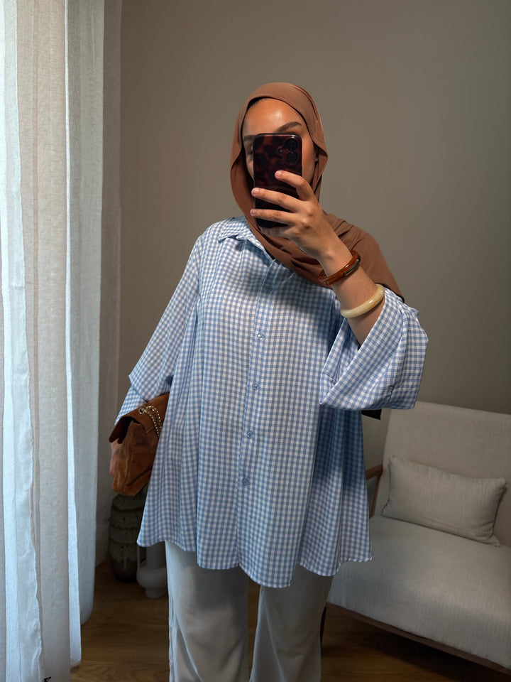 Chemise Vichy | Bleue