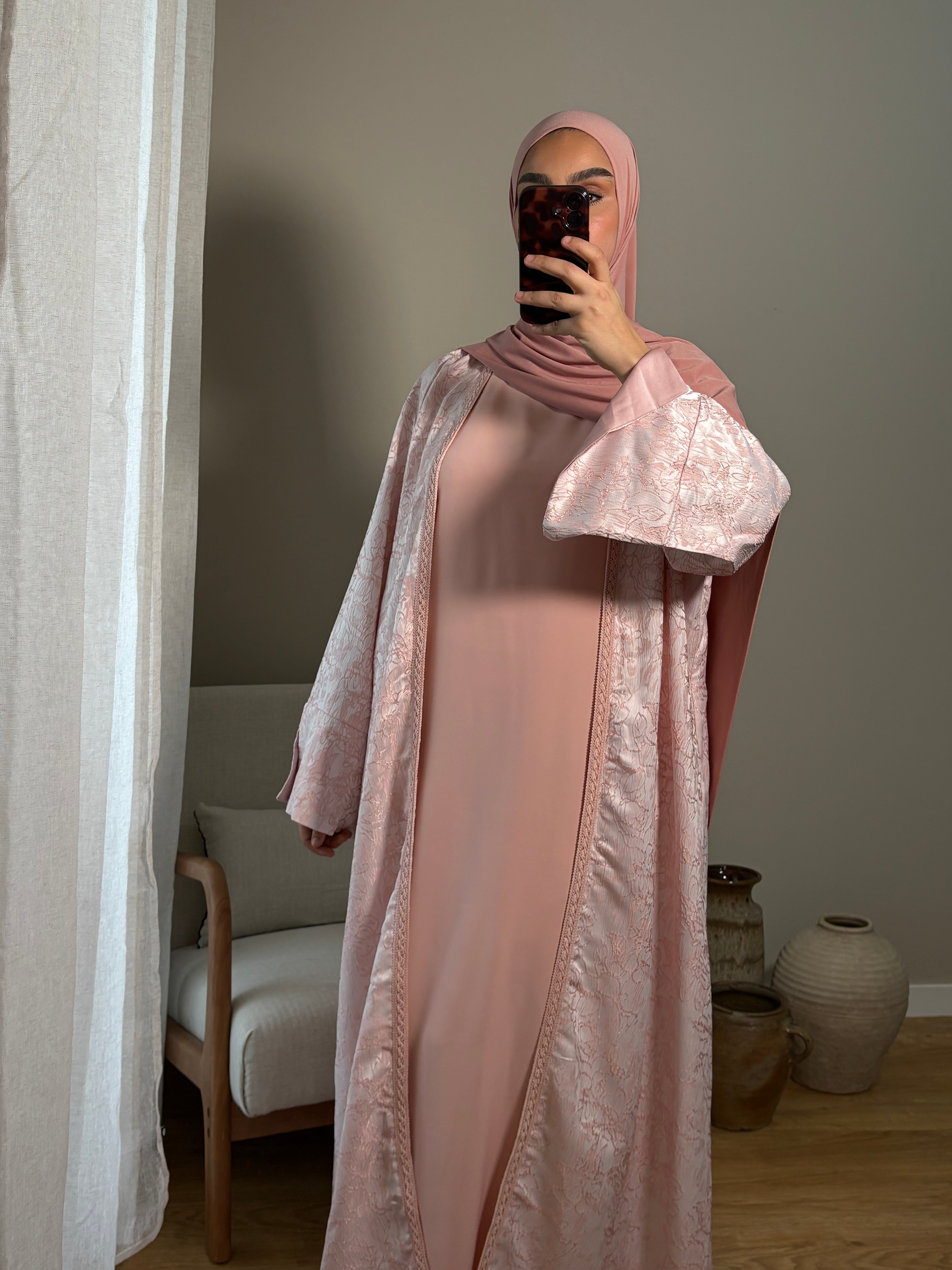 Kimono Brocard Malika | Rose